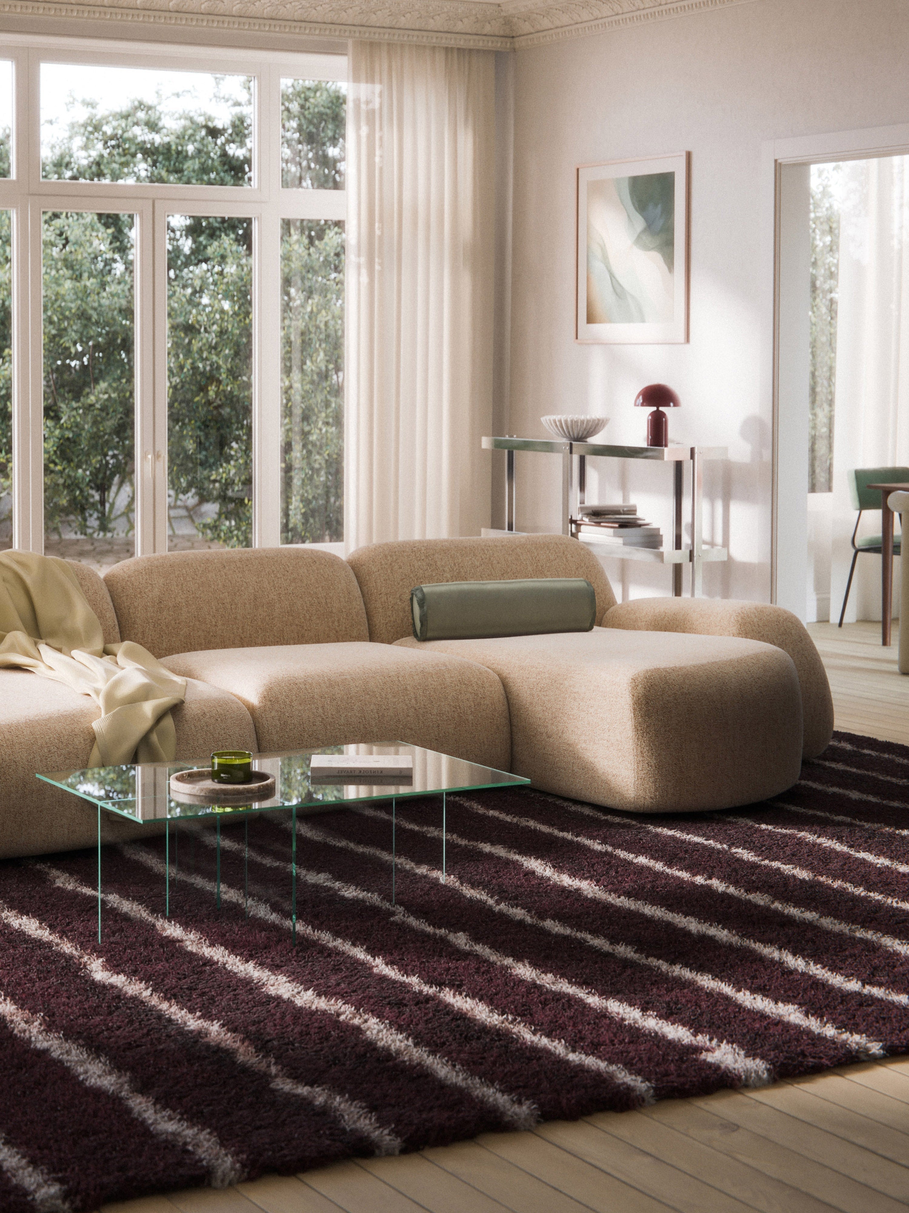 Wolke Bouclé Chaise Corner Module