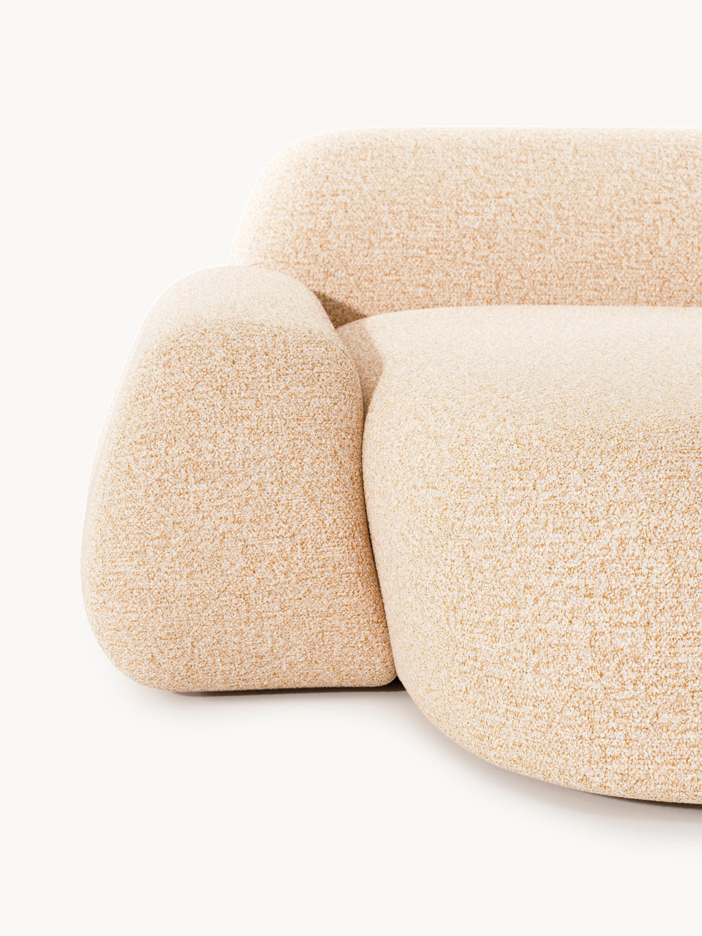 Wolke Bouclé Chaise Corner Module