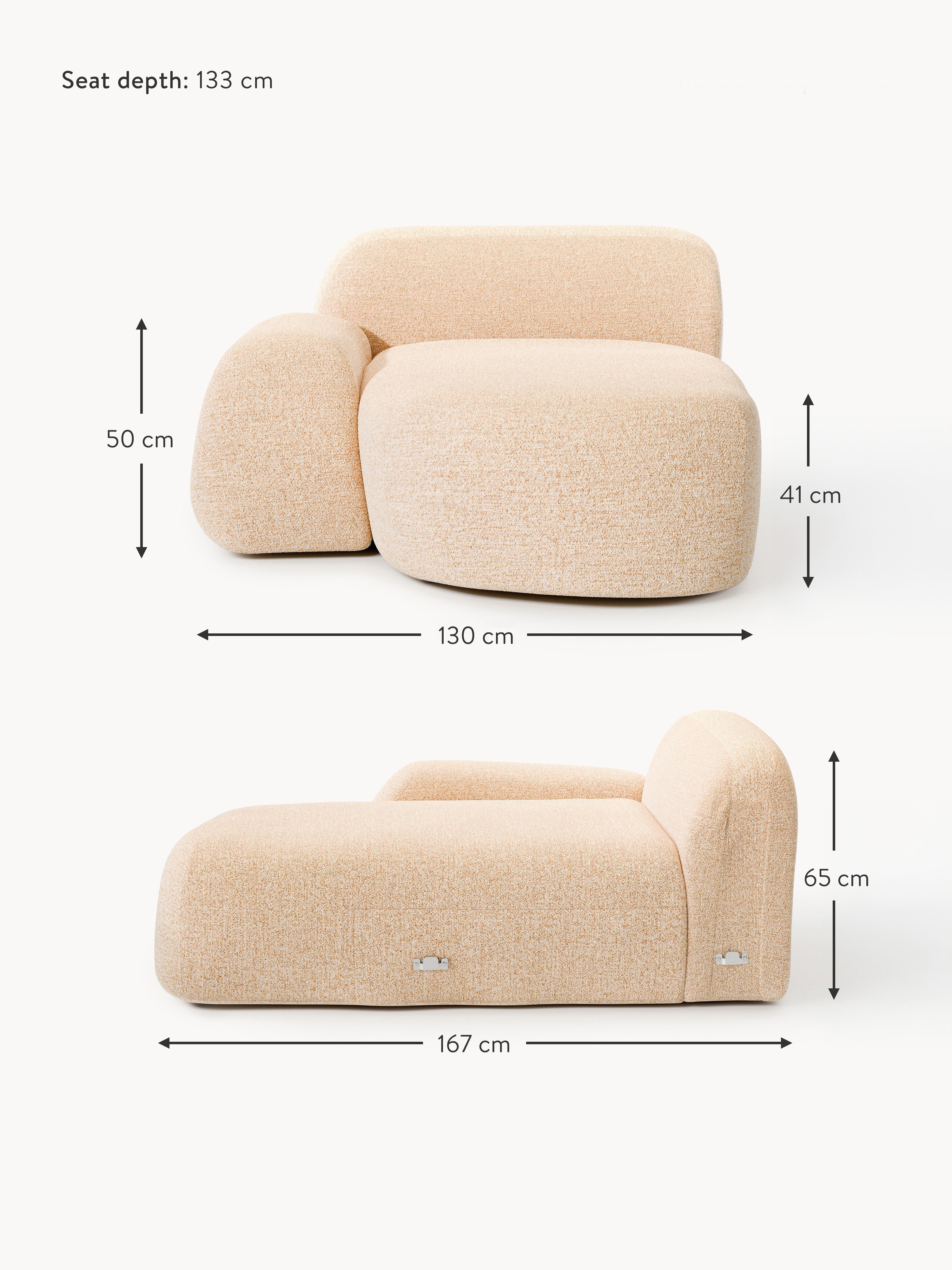 Wolke Bouclé Chaise Corner Module