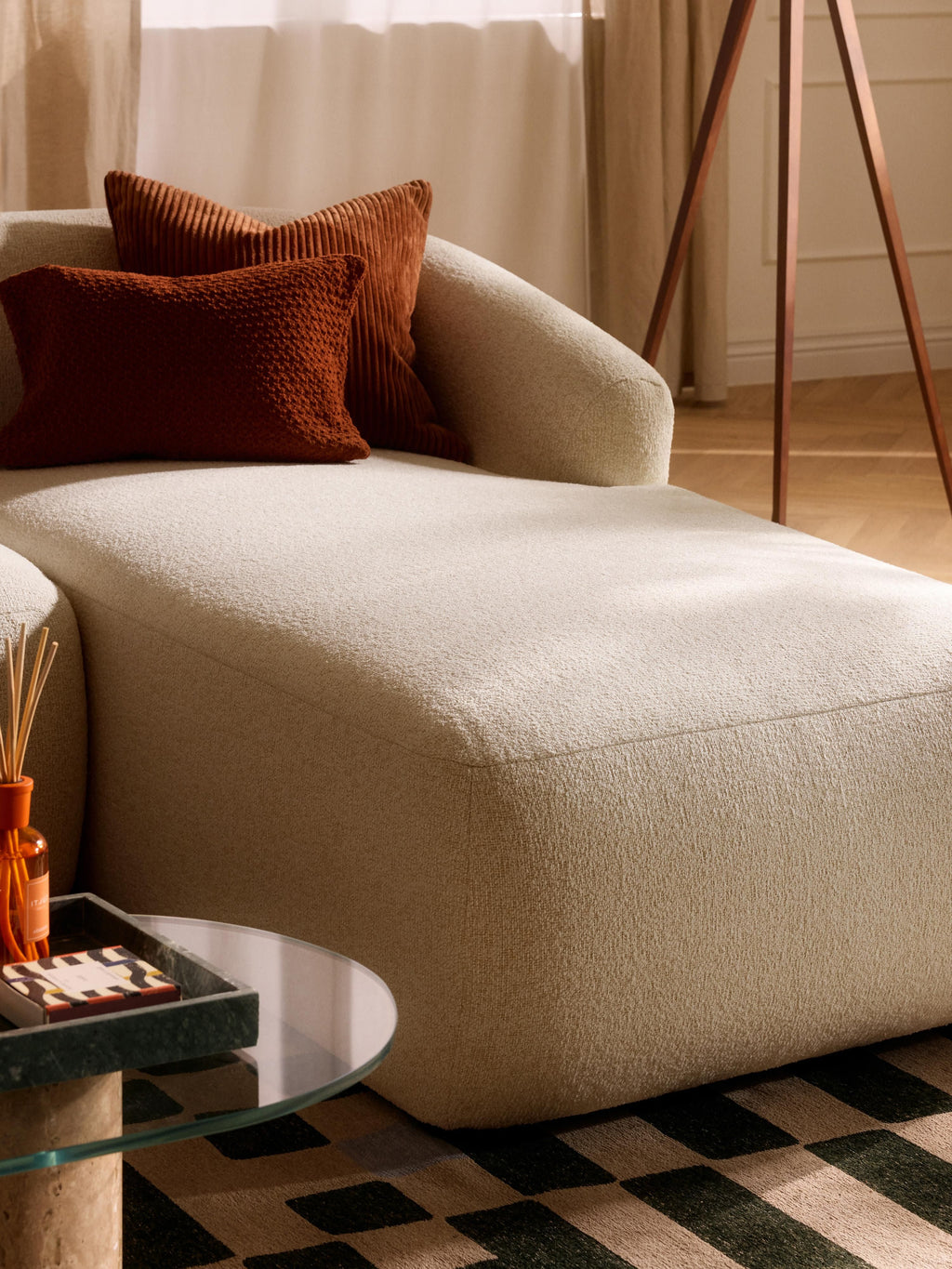 Sofia Modular Bouclé Corner Sofa (4-seater)