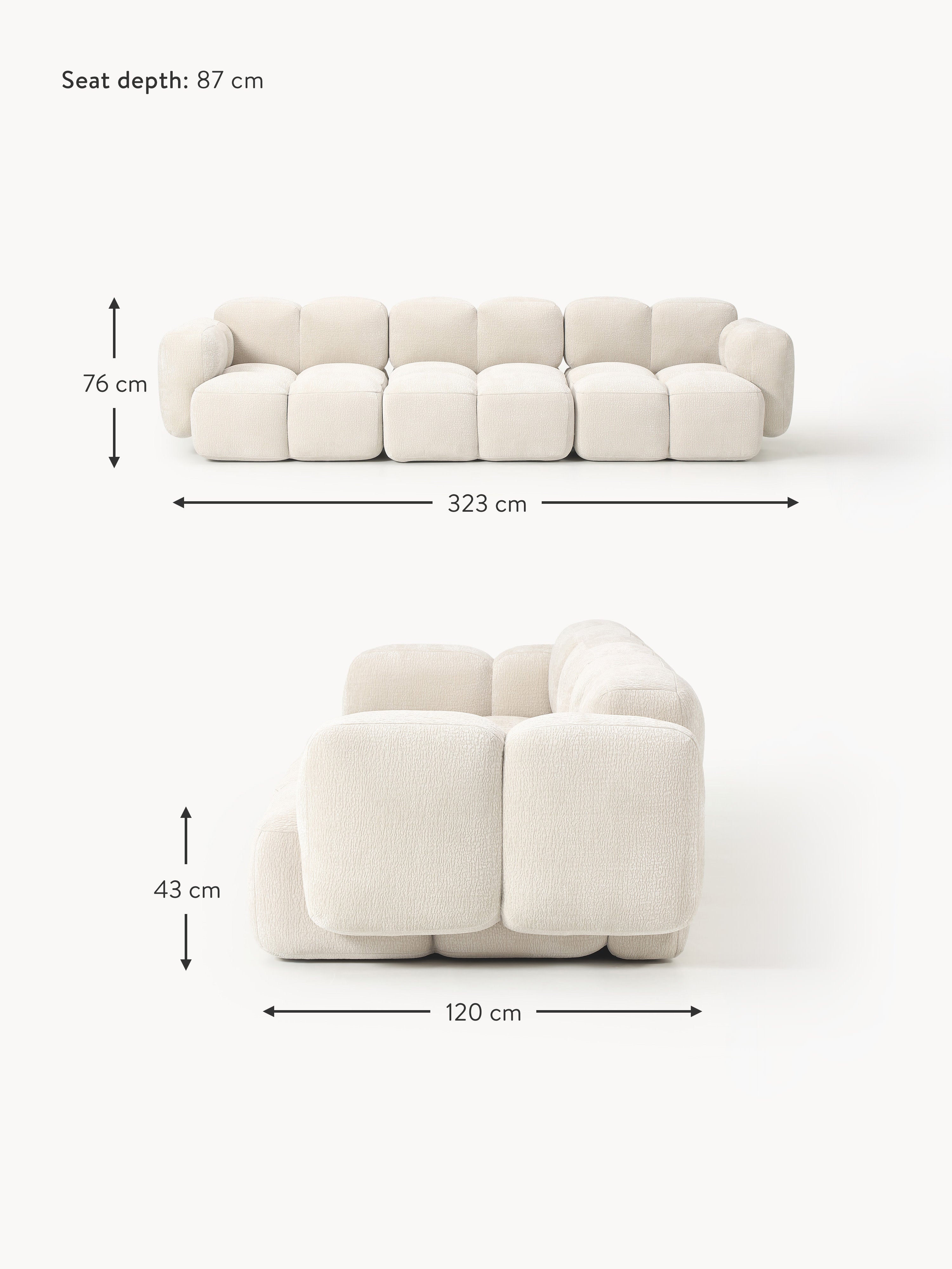 Tayla Modular Sofa (4-seater)