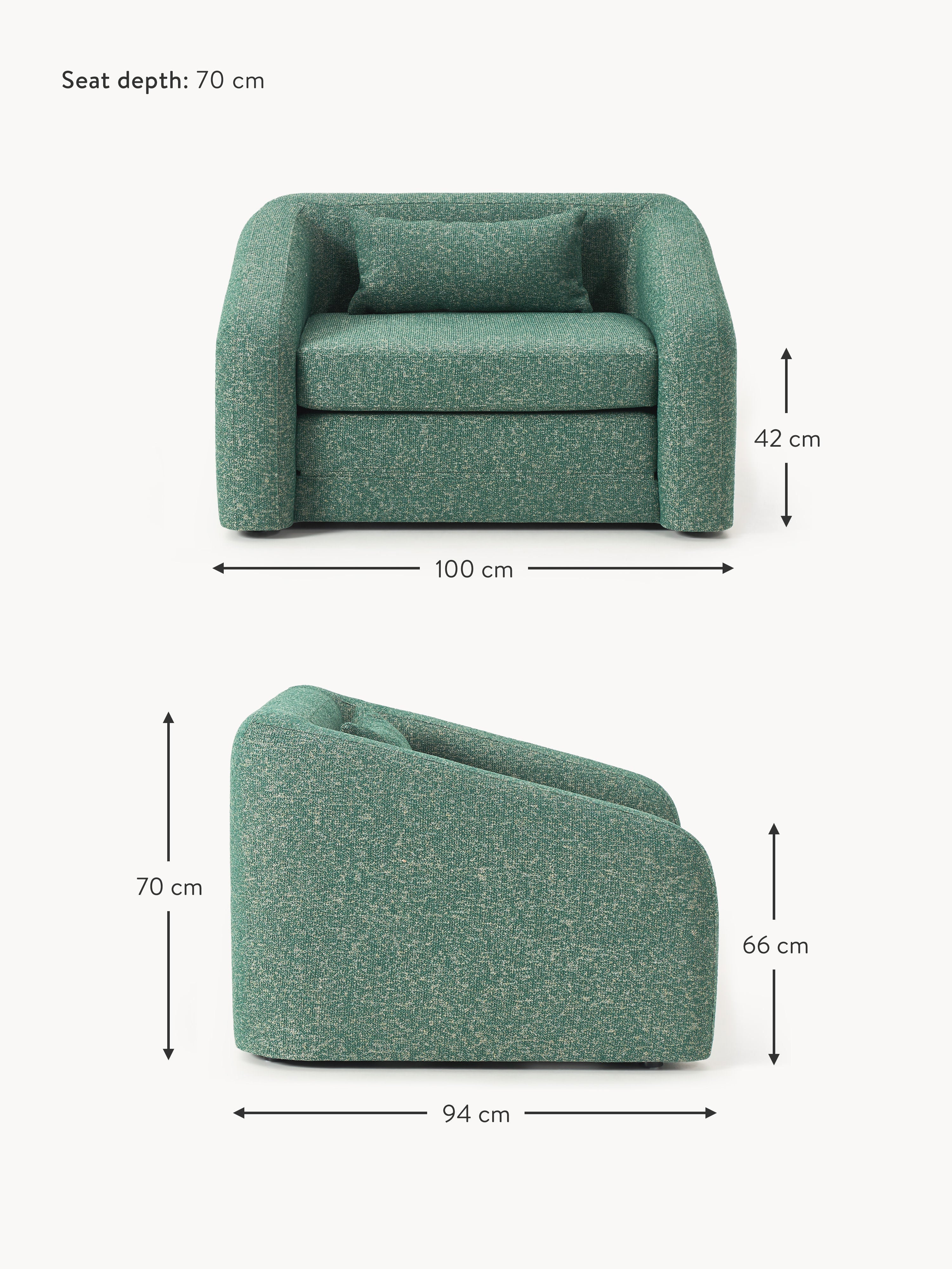 Eliot Bouclé Chair Bed