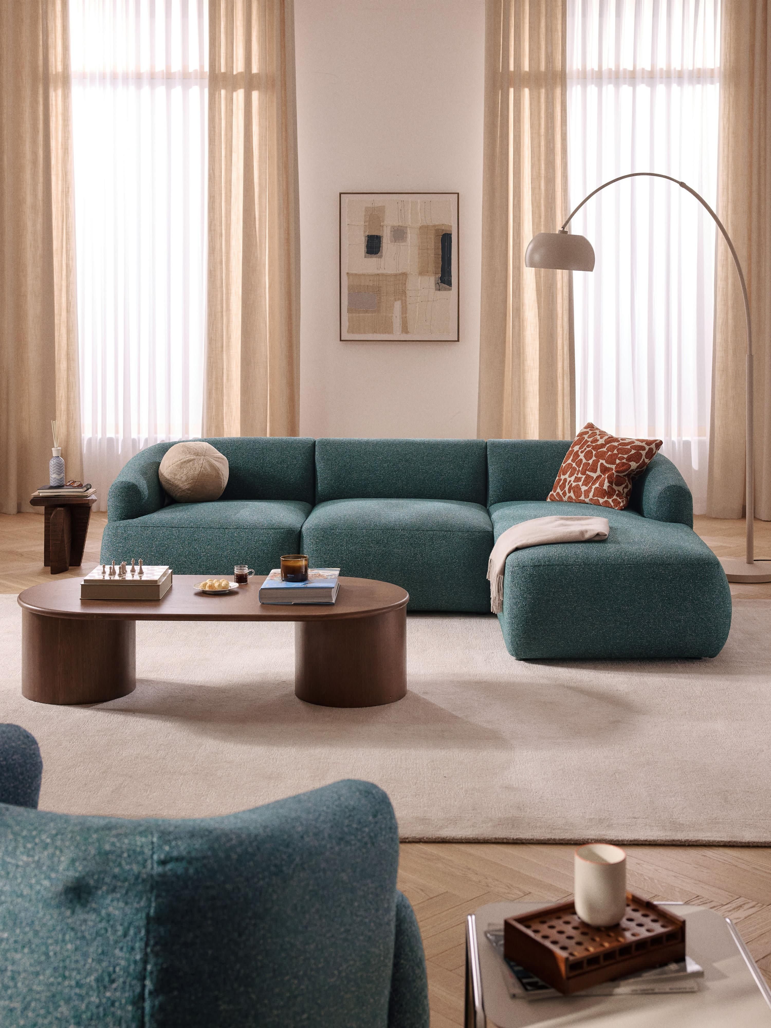Sofia Bouclé Corner Chaise Module
