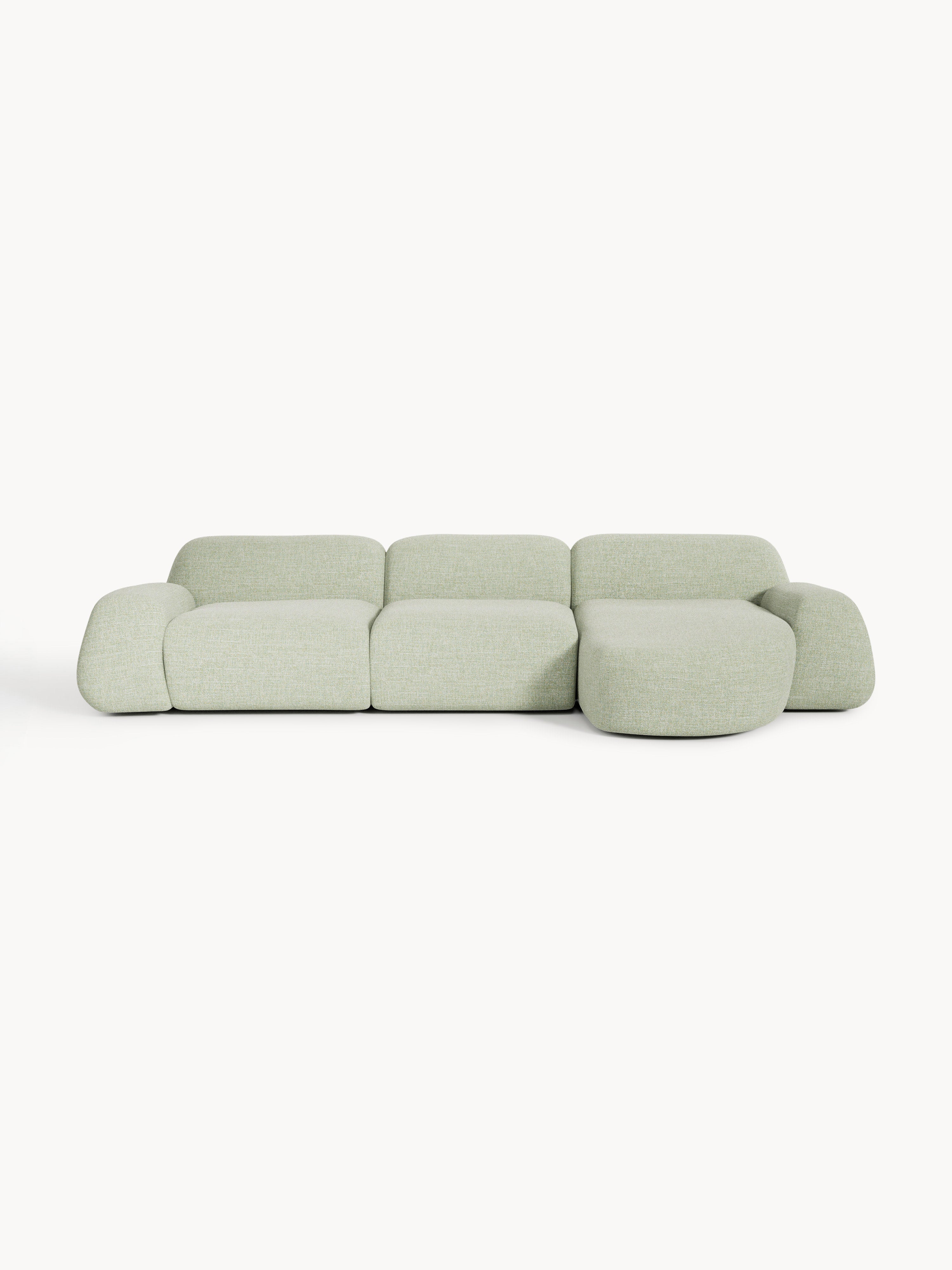 Gallery image 1 - Modular Bouclé Corner Sofa Wolke (4-seater)
