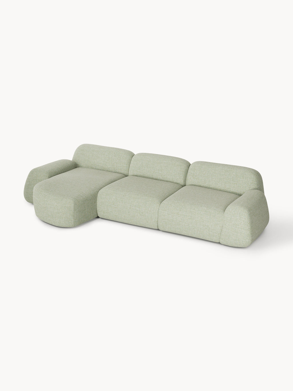 Wolke Modular Bouclé Corner Sofa (4-seater)