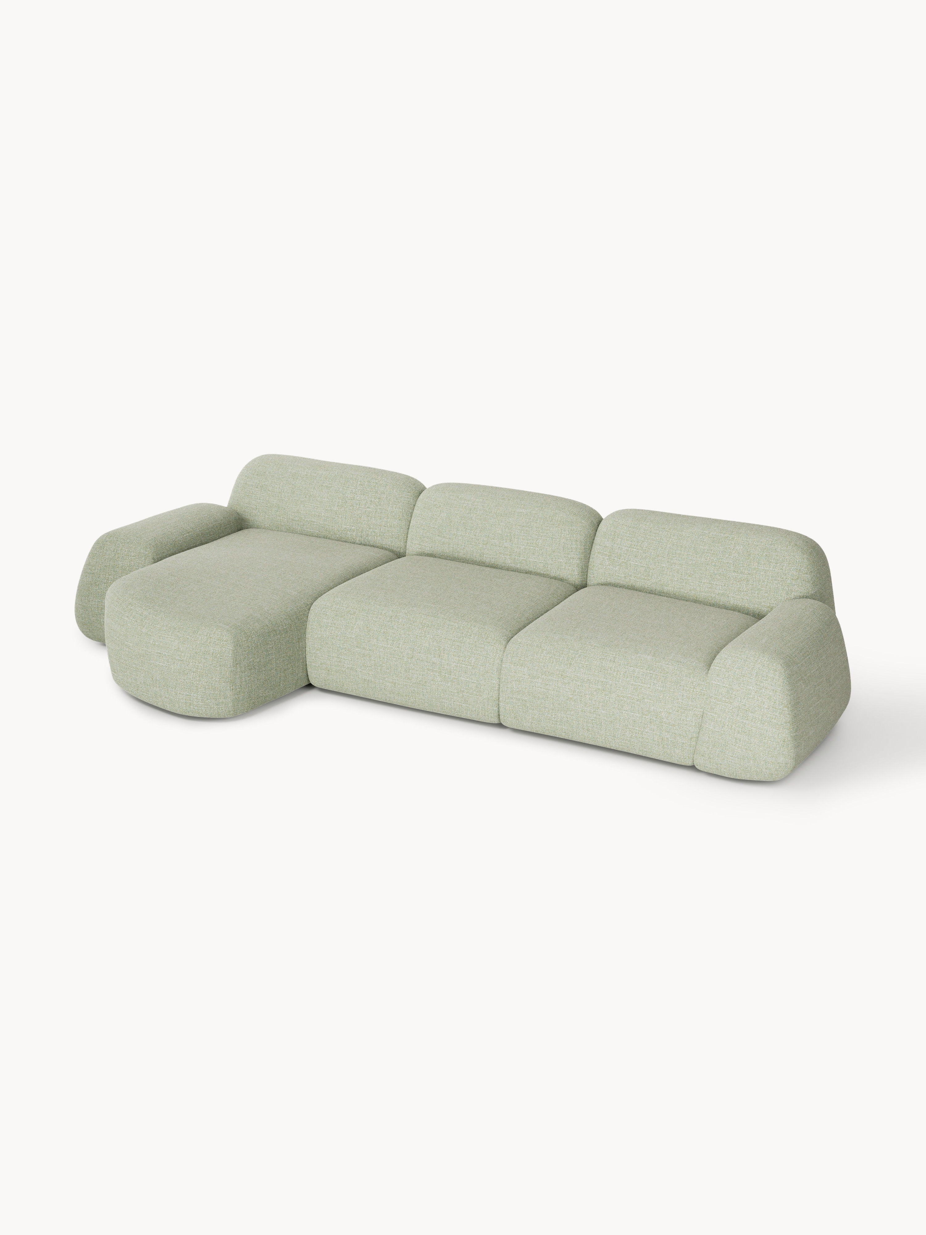 Wolke Modular Bouclé Corner Sofa (4-seater)