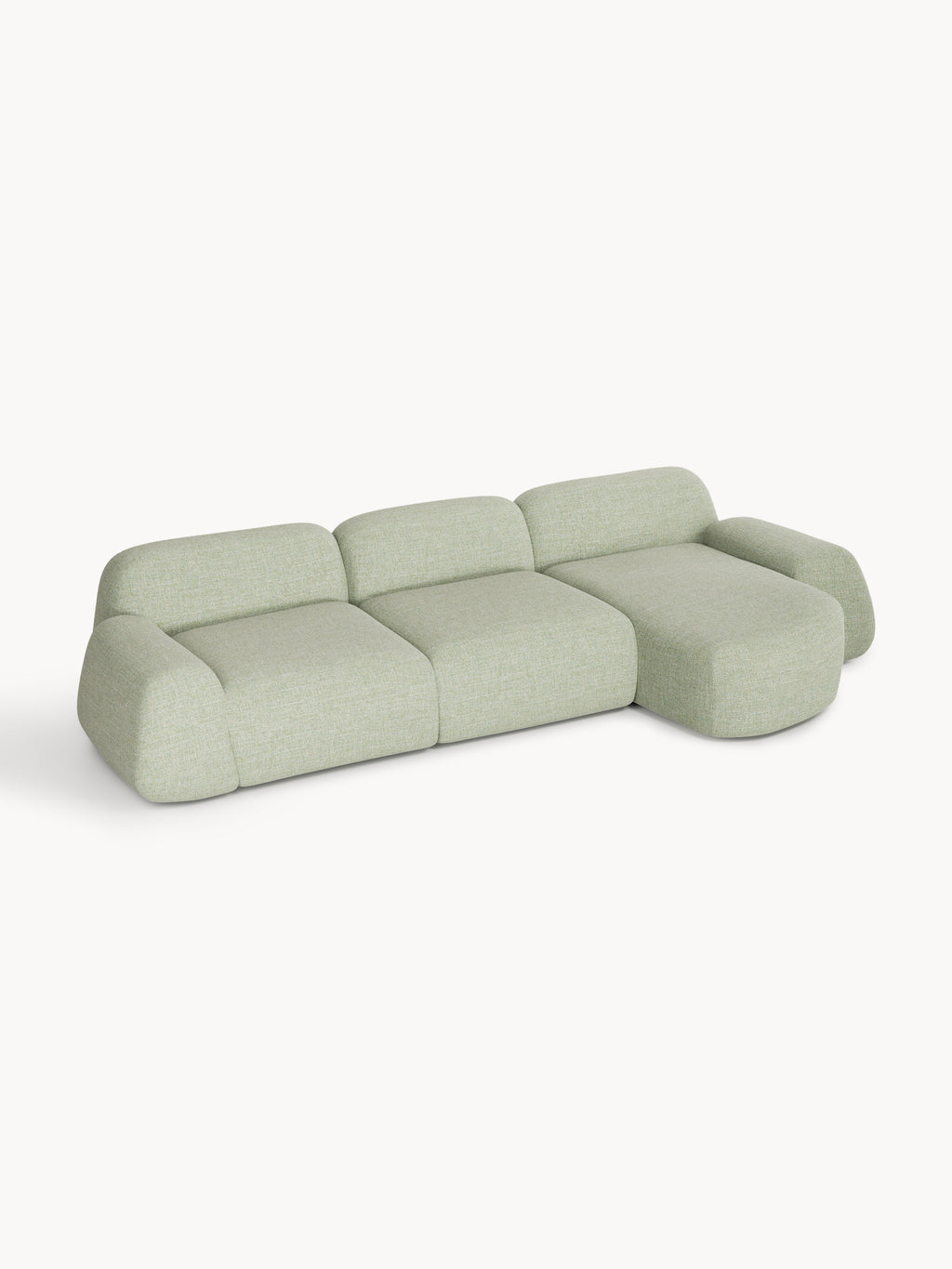 Wolke Modular Bouclé Corner Sofa (4-seater)