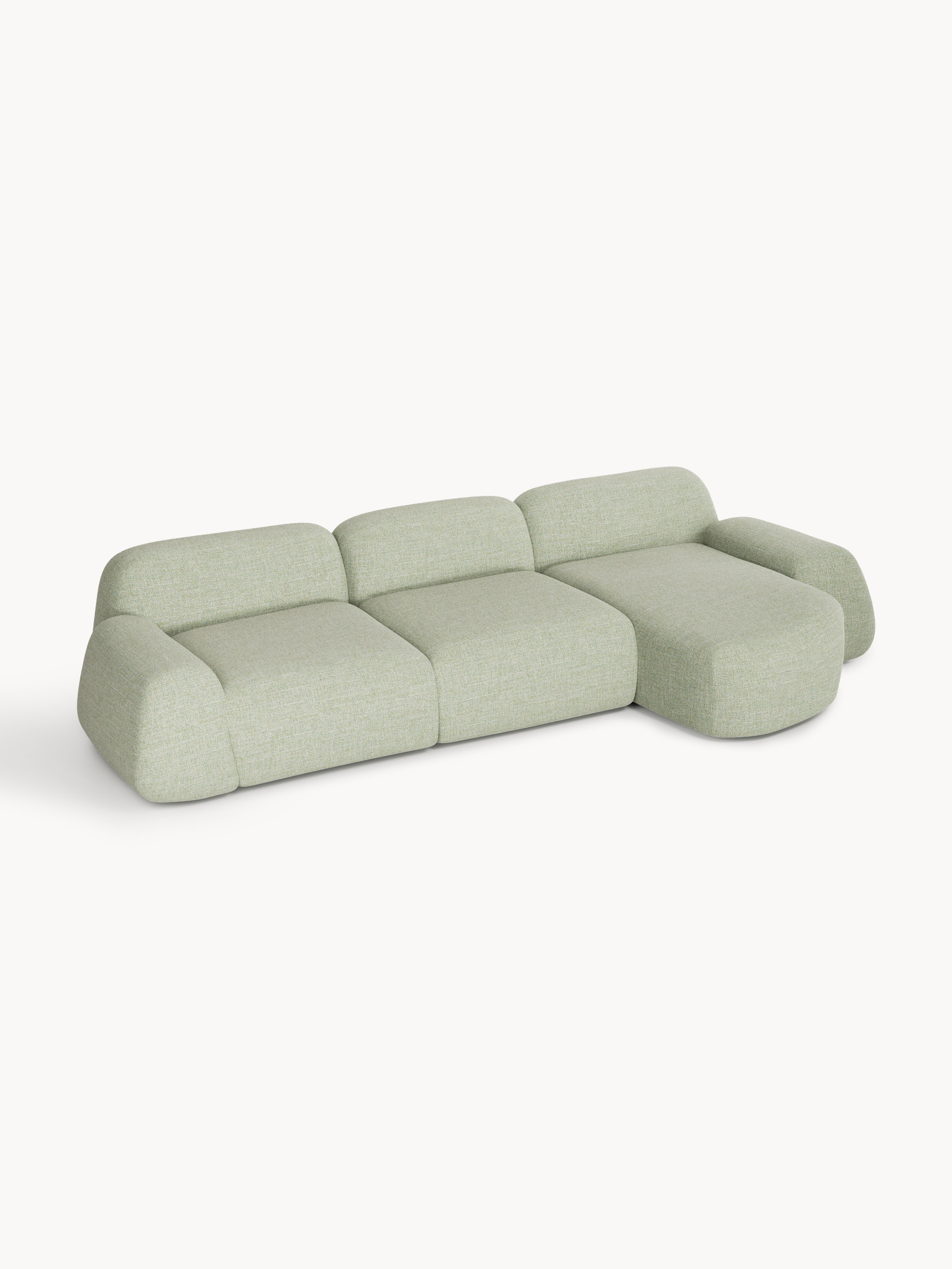 Wolke Modular Bouclé Corner Sofa (4-seater)