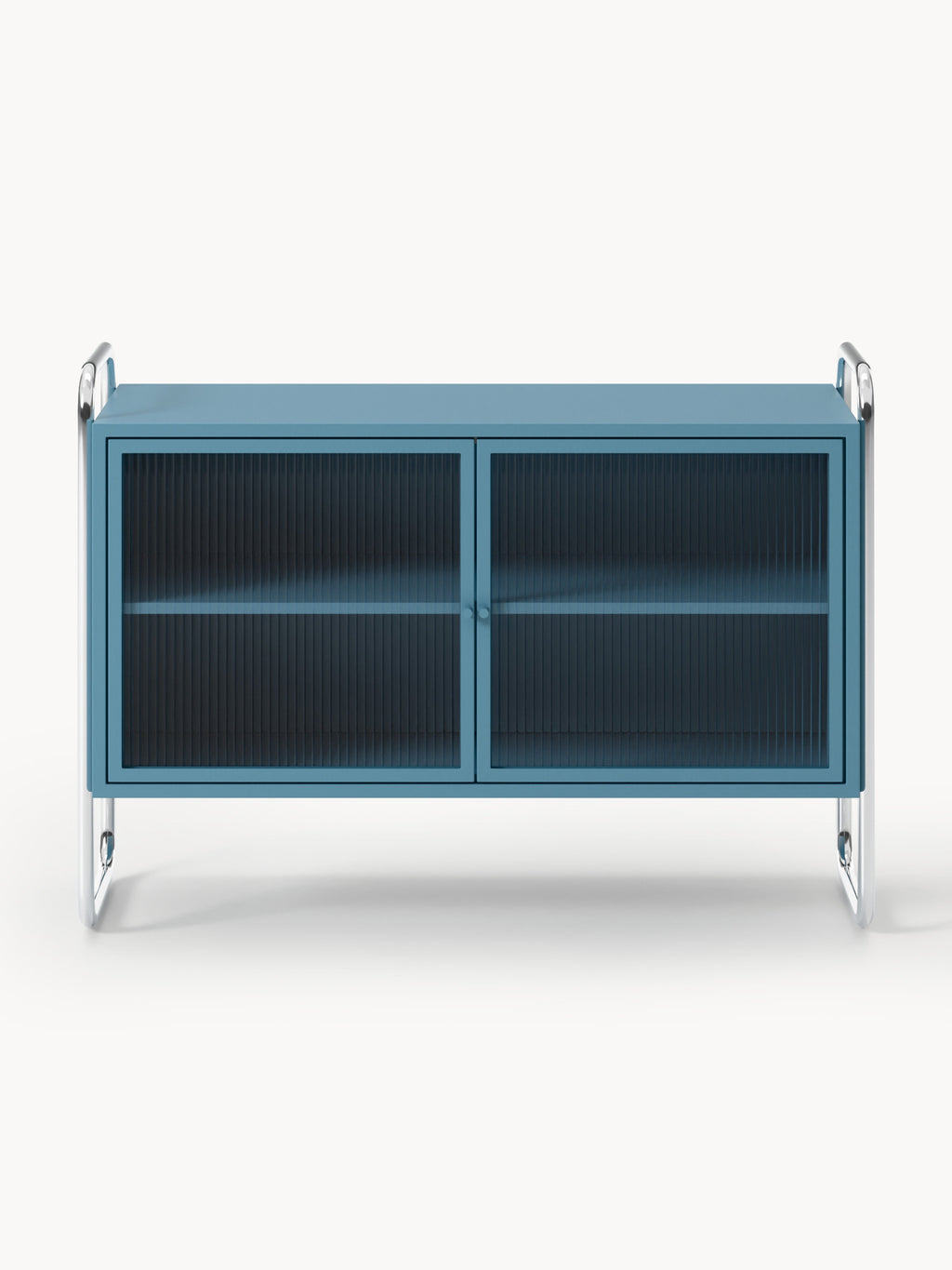 Robyn Metal Sideboard with Glass Front