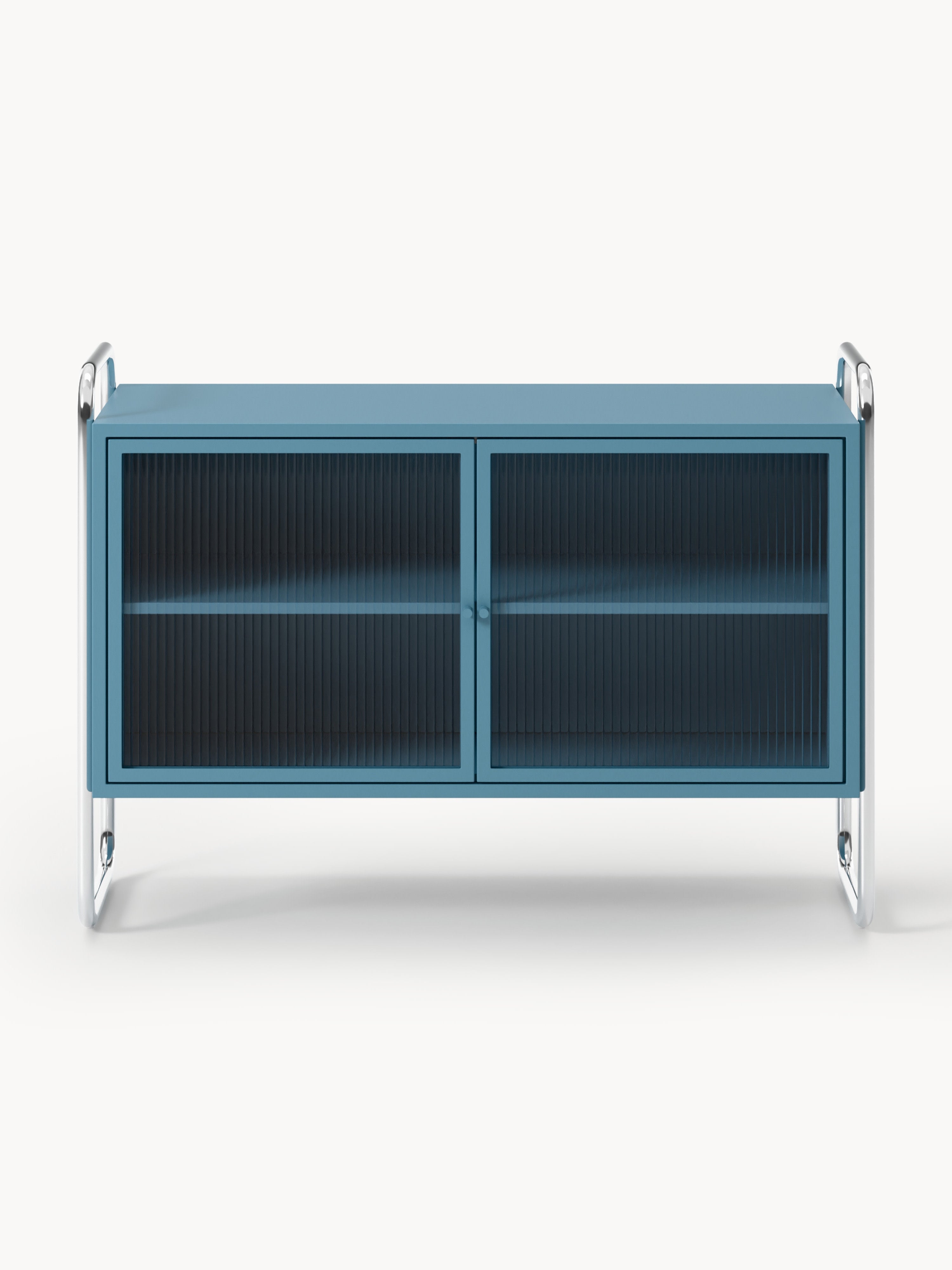 Robyn Metal Sideboard with Glass Front