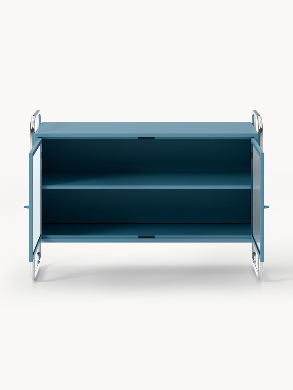 Robyn Metal Sideboard with Glass Front