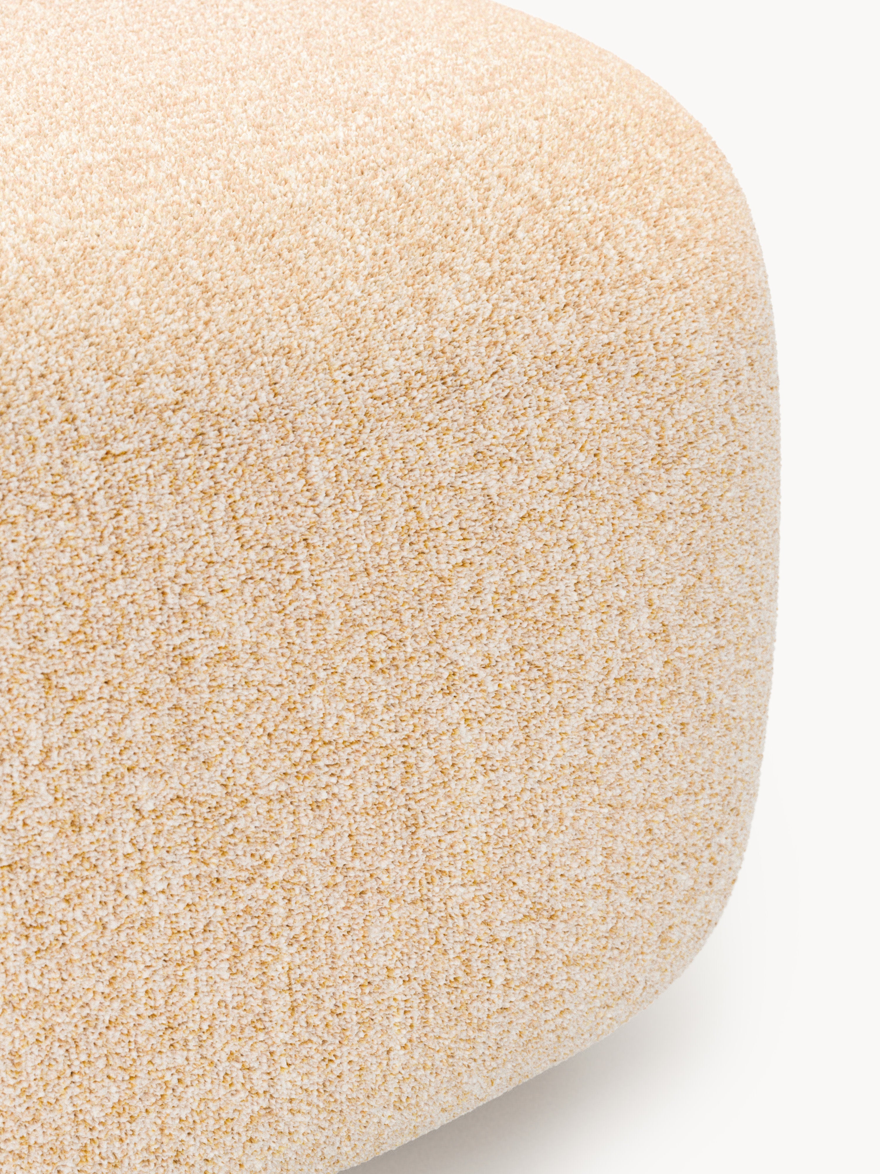 Wolke Oval Bouclé Ottoman