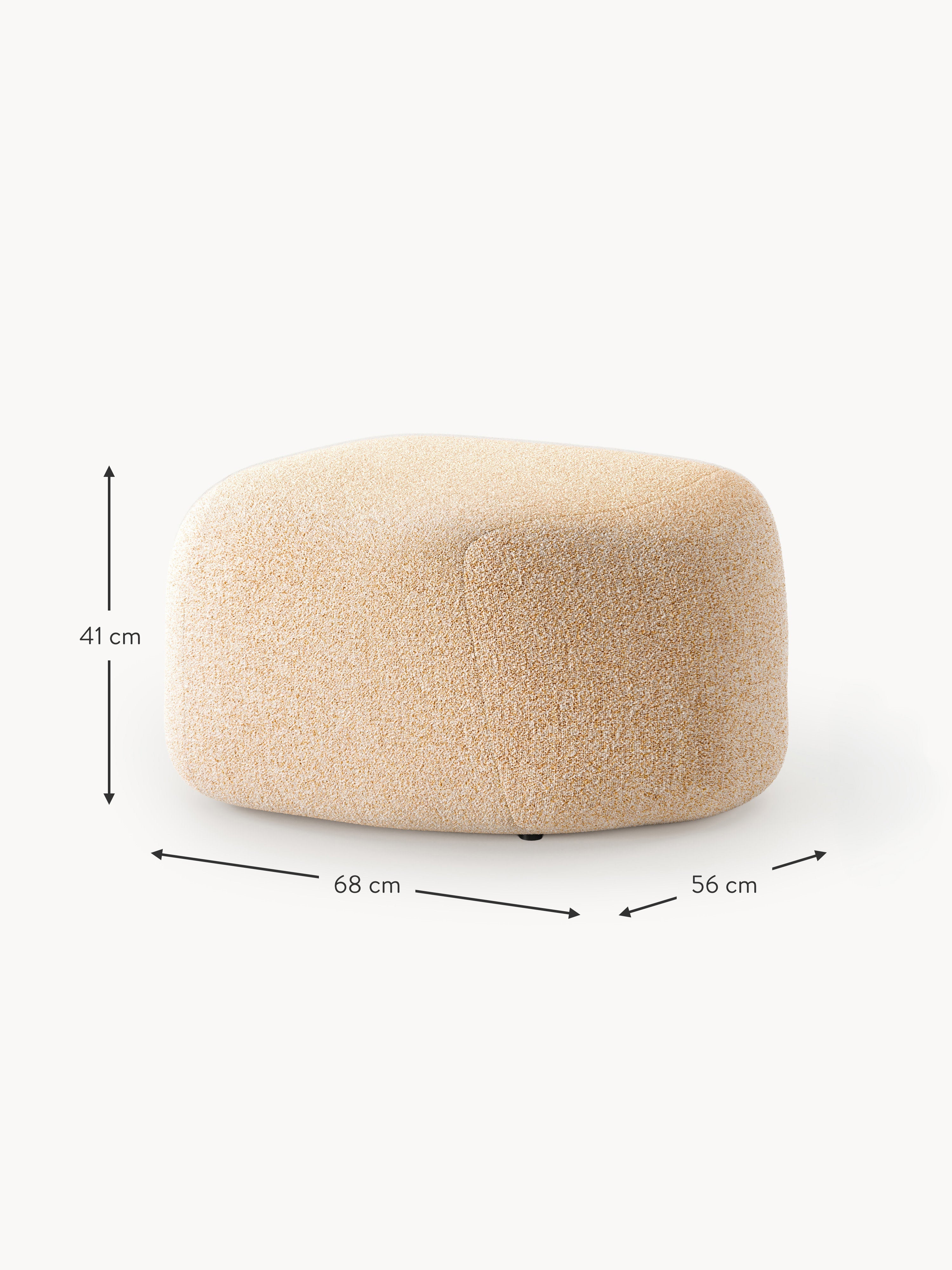 Wolke Oval Bouclé Ottoman