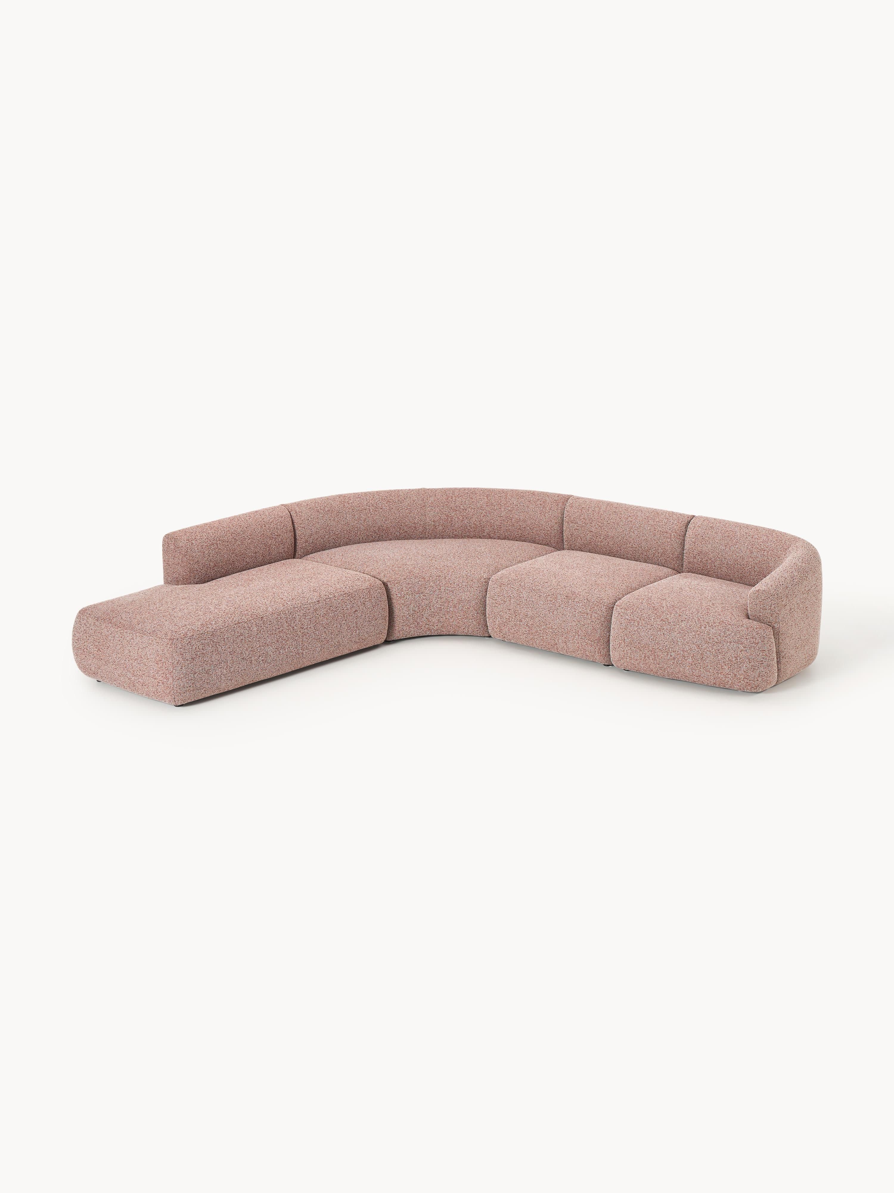 Sofia Modular Bouclé Corner Sofa (4-seater)