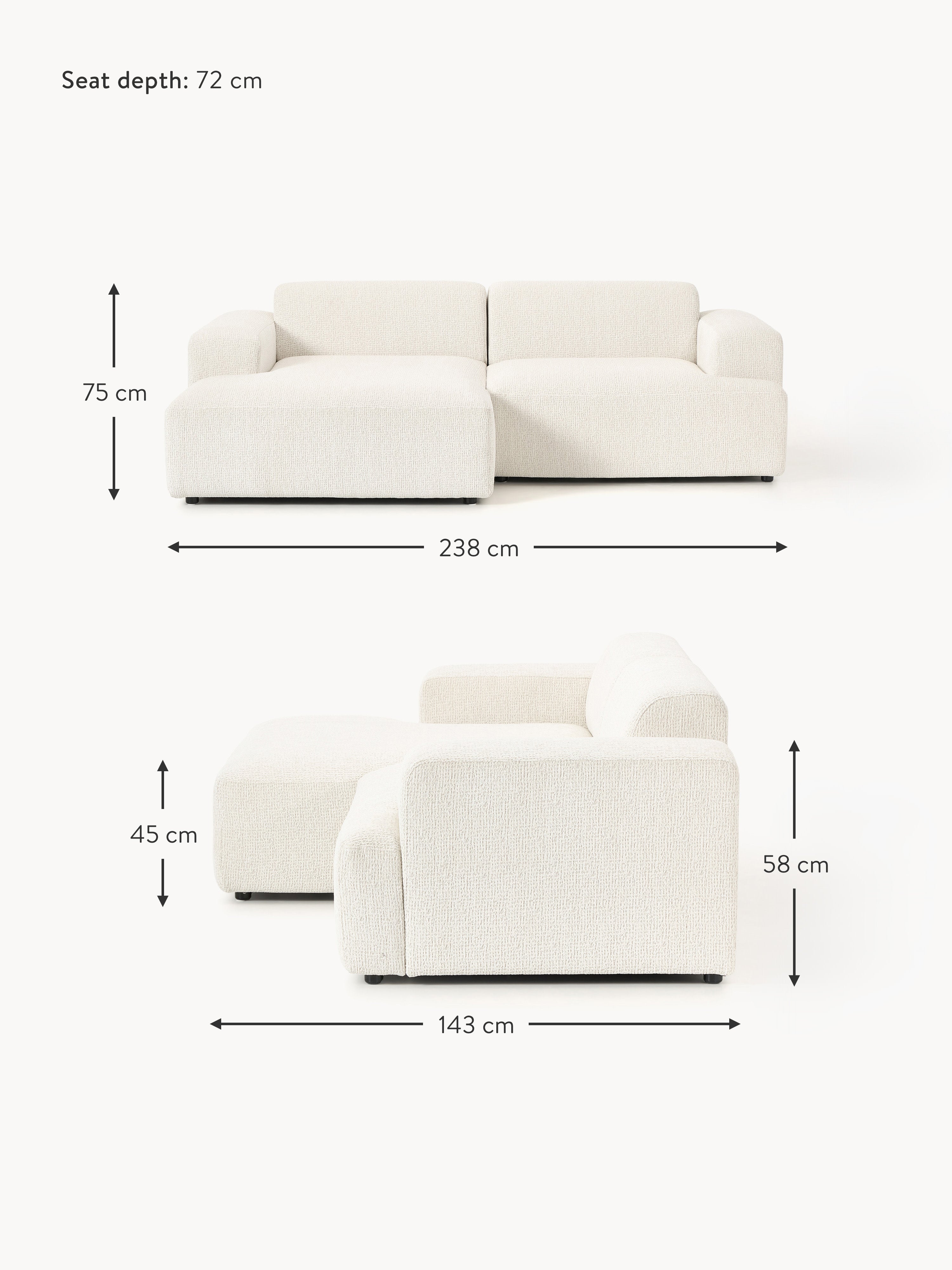 Melva Corner Sofa (3-seater)