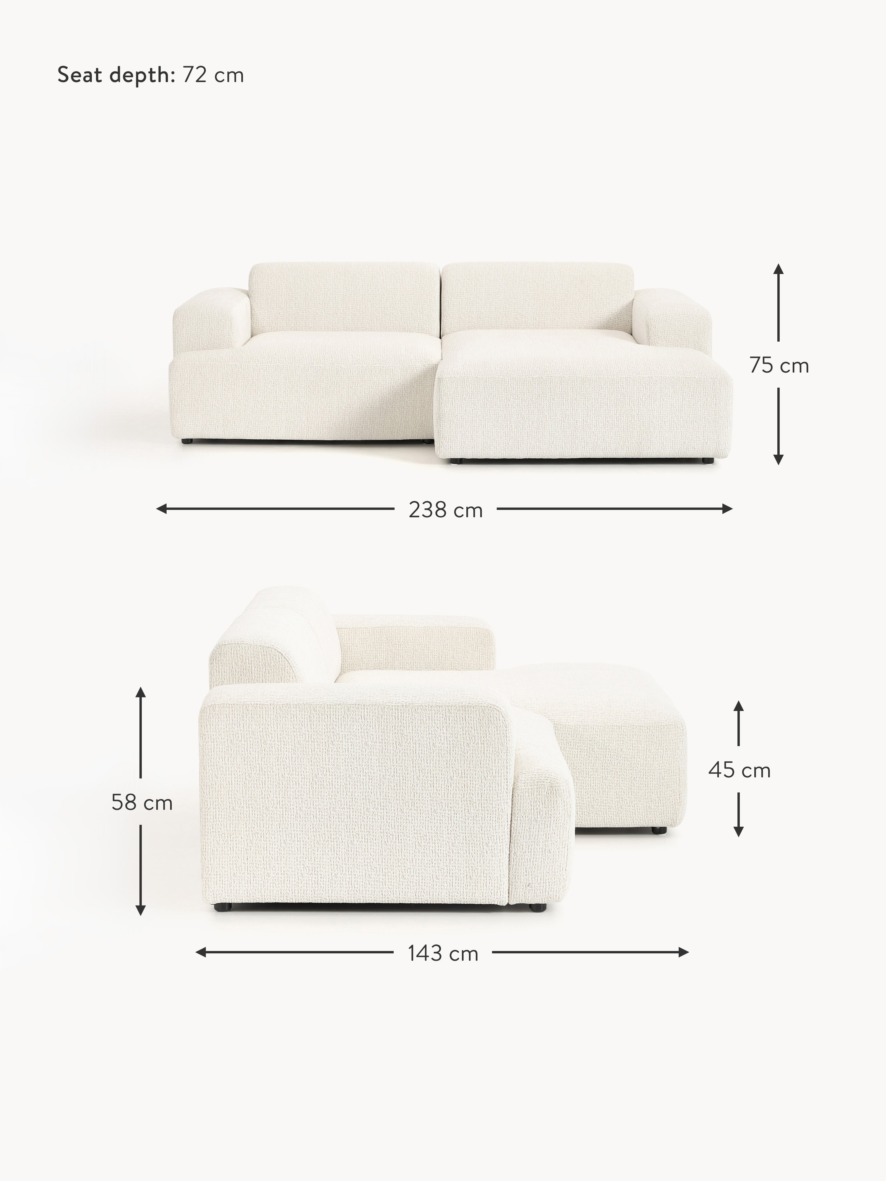 Melva Corner Sofa (3-seater)