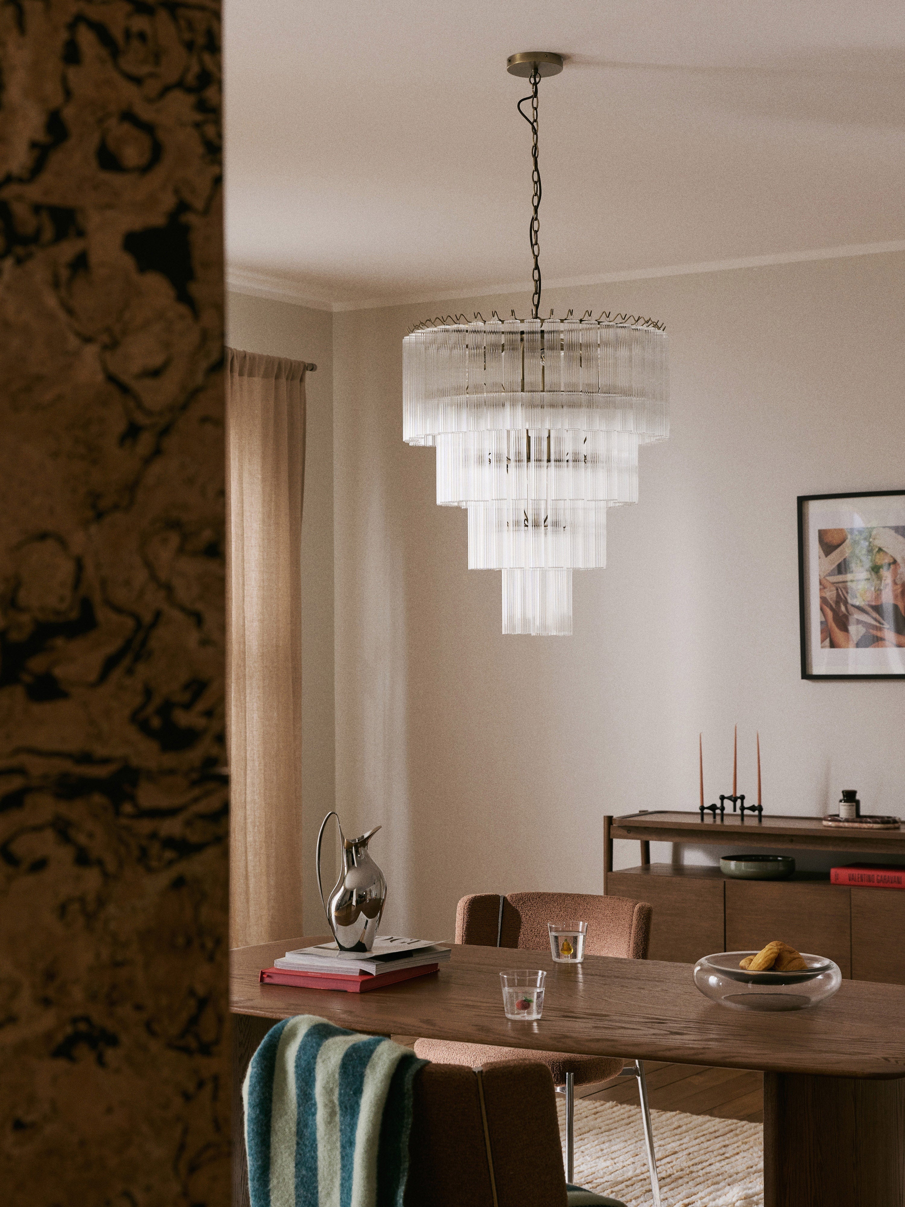 Janae Large Glass Chandelier