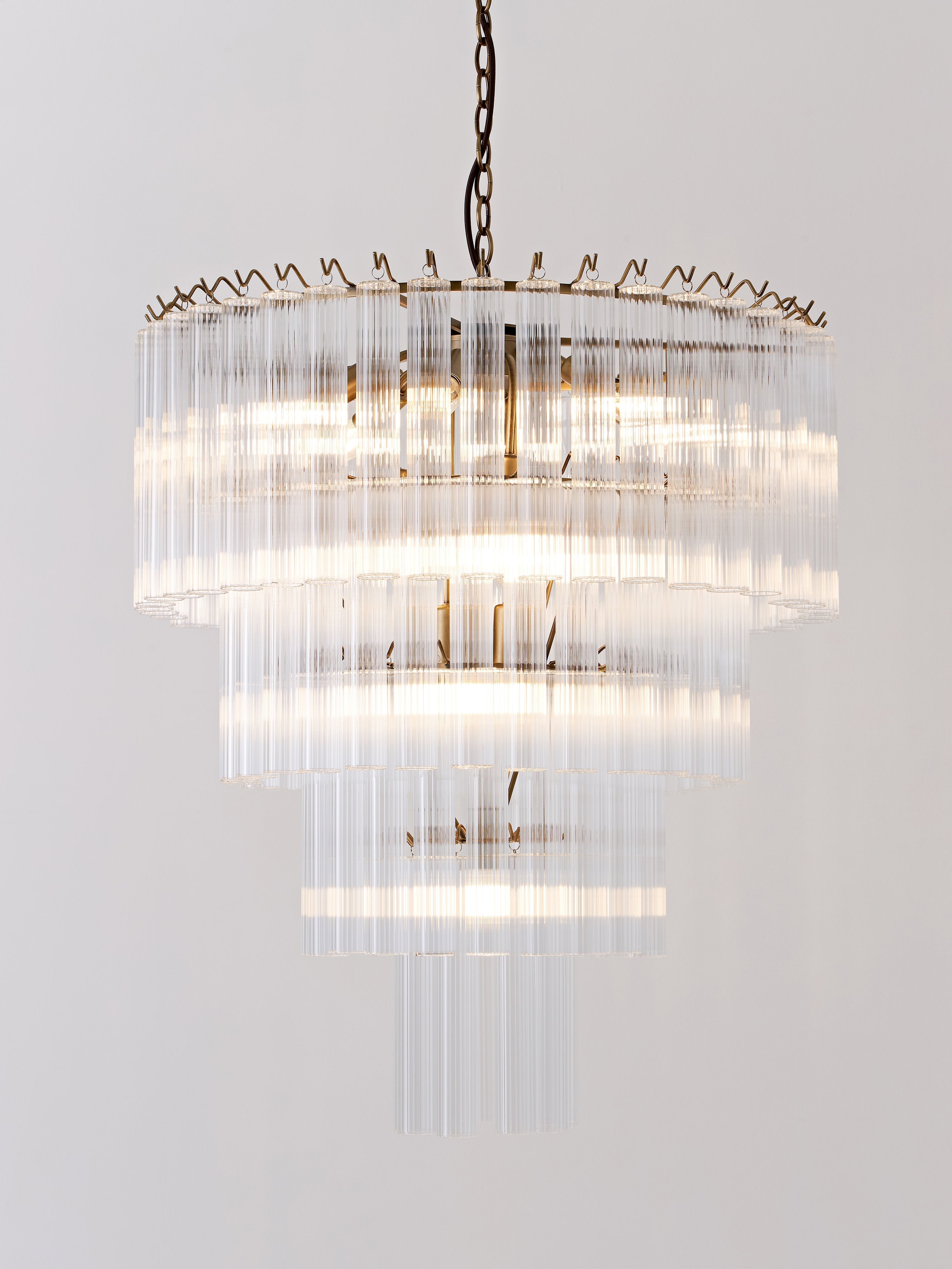 Janae Large Glass Chandelier