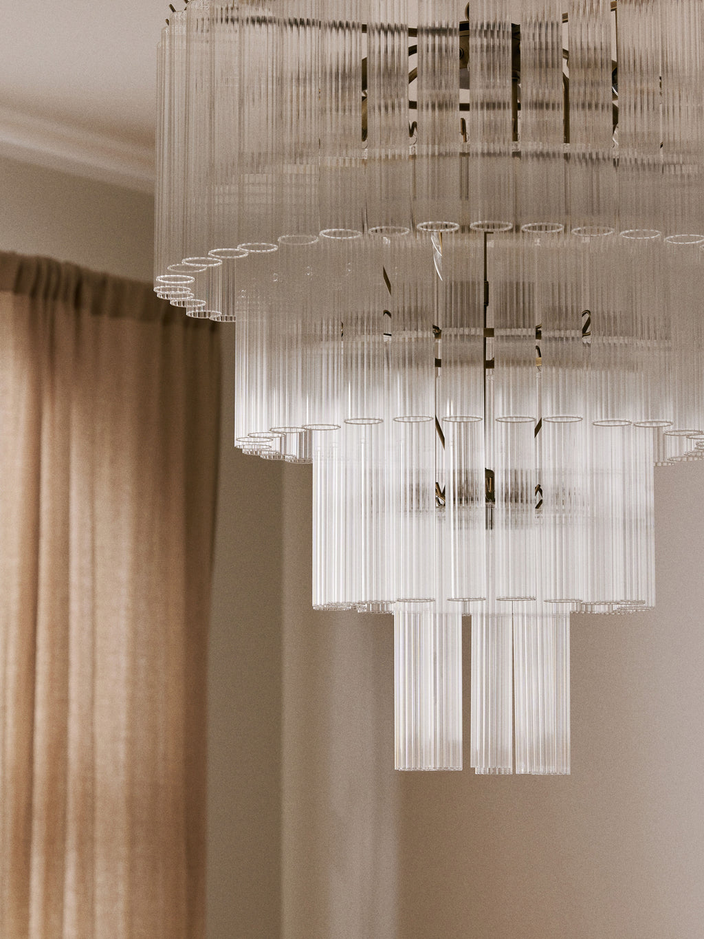 Janae Large Glass Chandelier