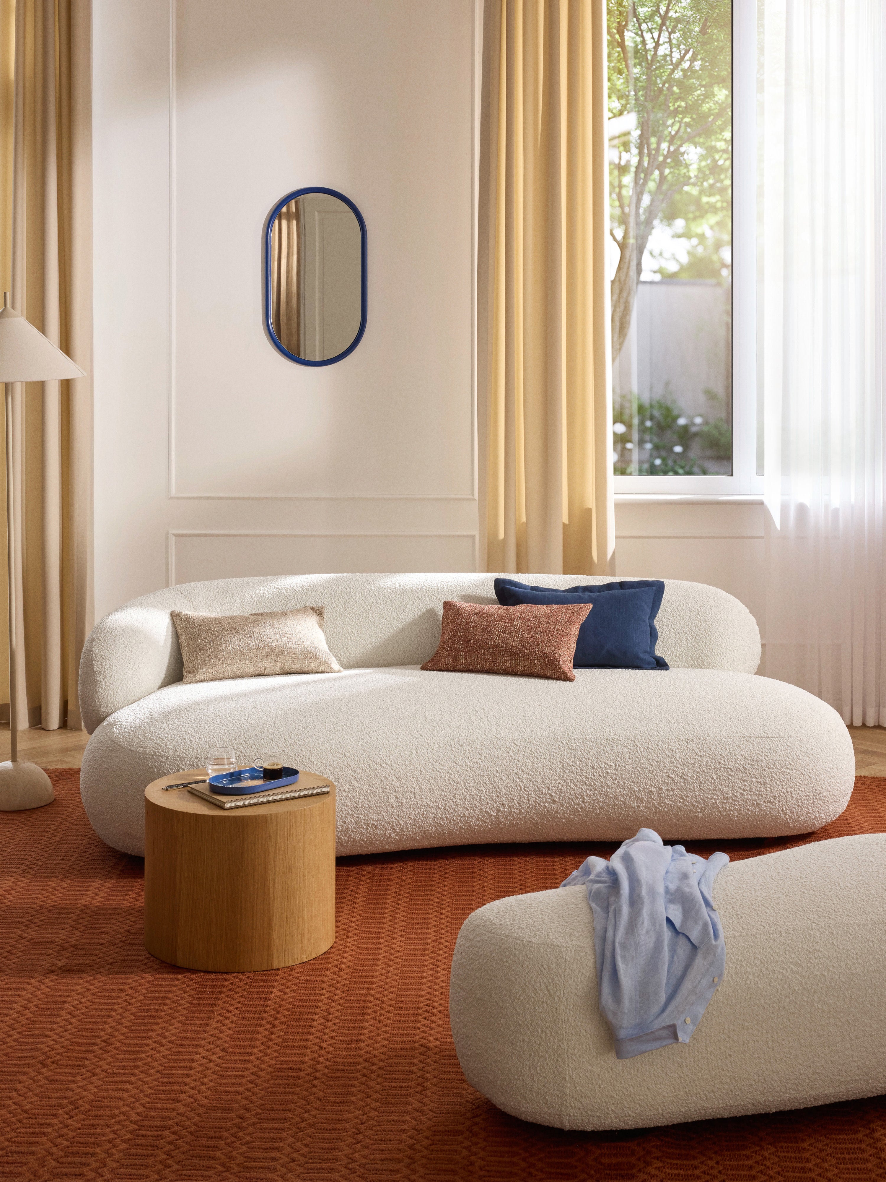 Alba Bouclé Sofa (3-seater)