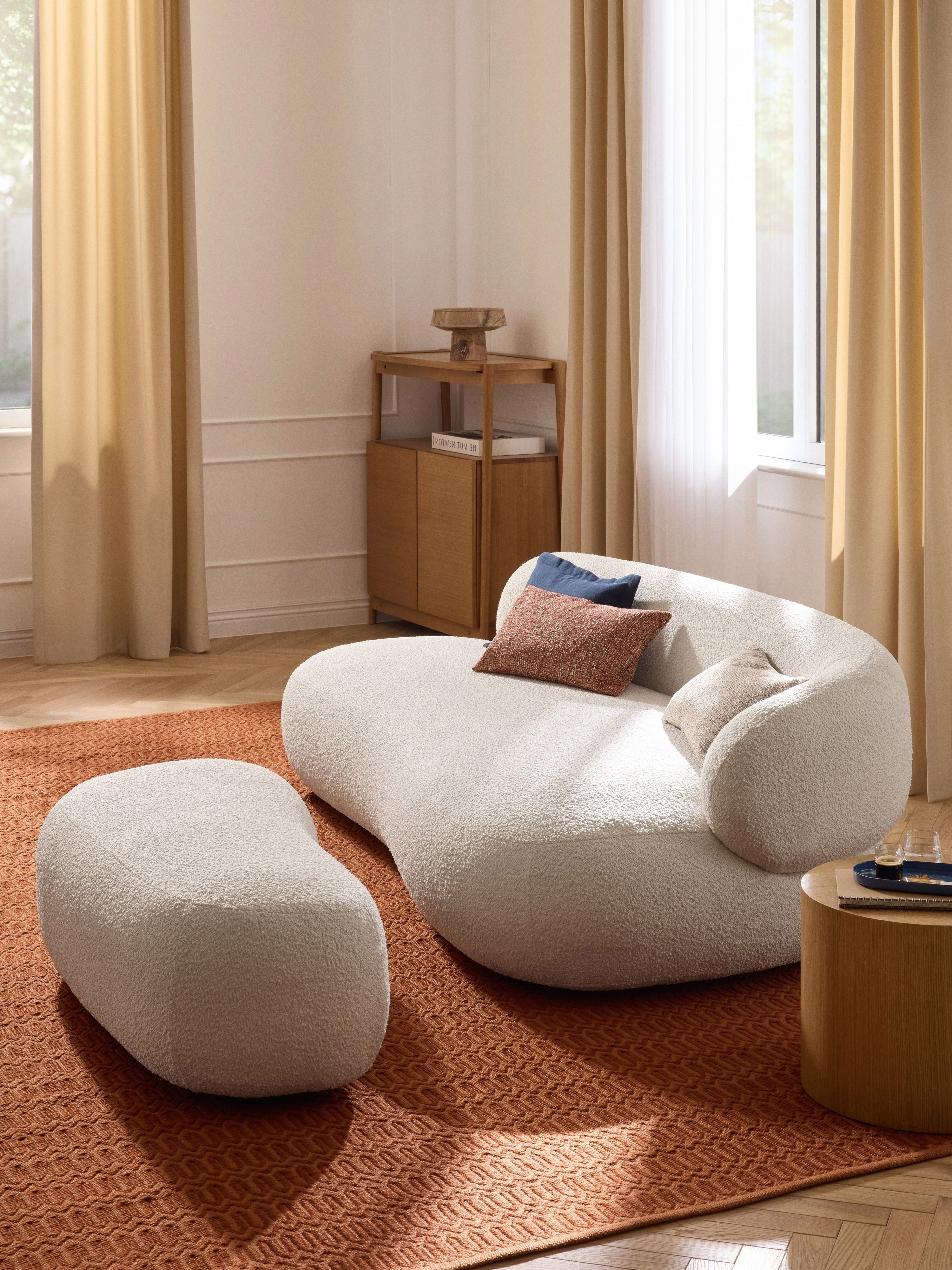Alba Bouclé Sofa (3-seater)