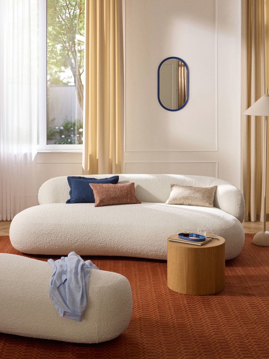 Alba Bouclé Sofa (3-seater)