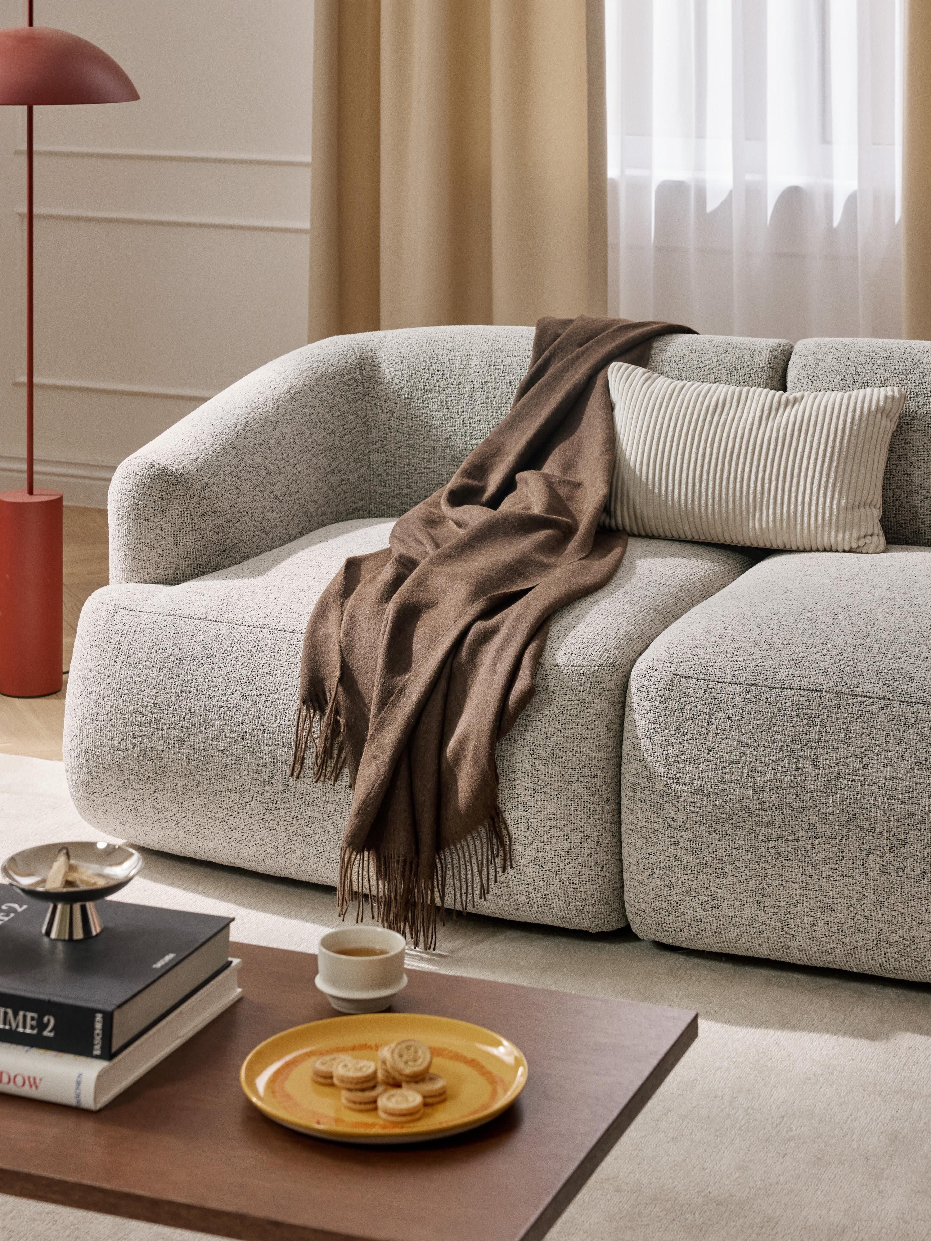 Sofia Modular Bouclé Corner Sofa (4-seater)