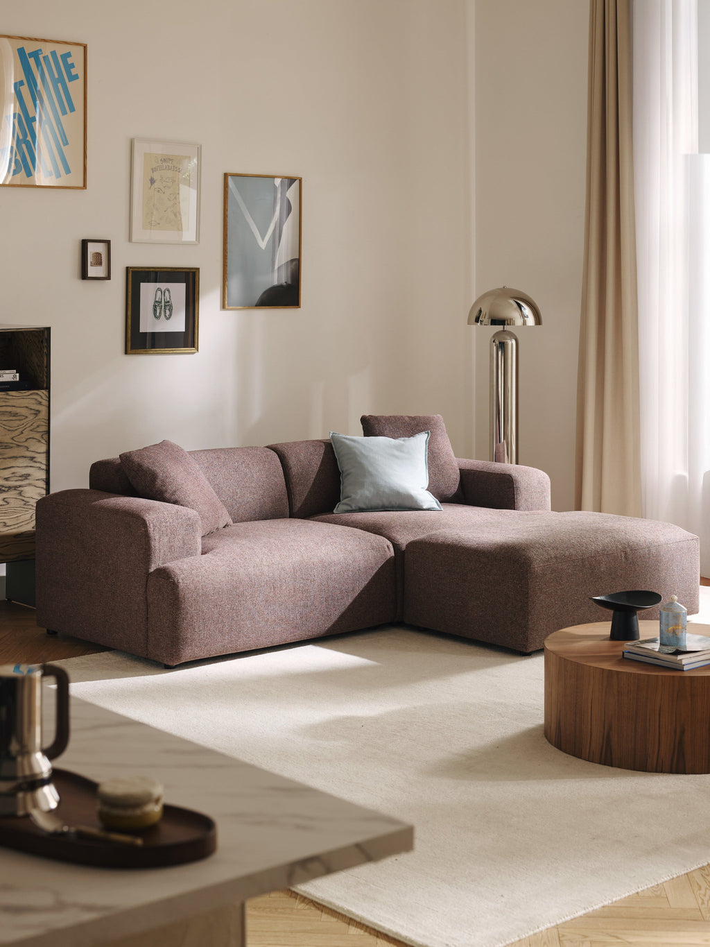 Melva XL Ottoman, W 116 x D 72 cm