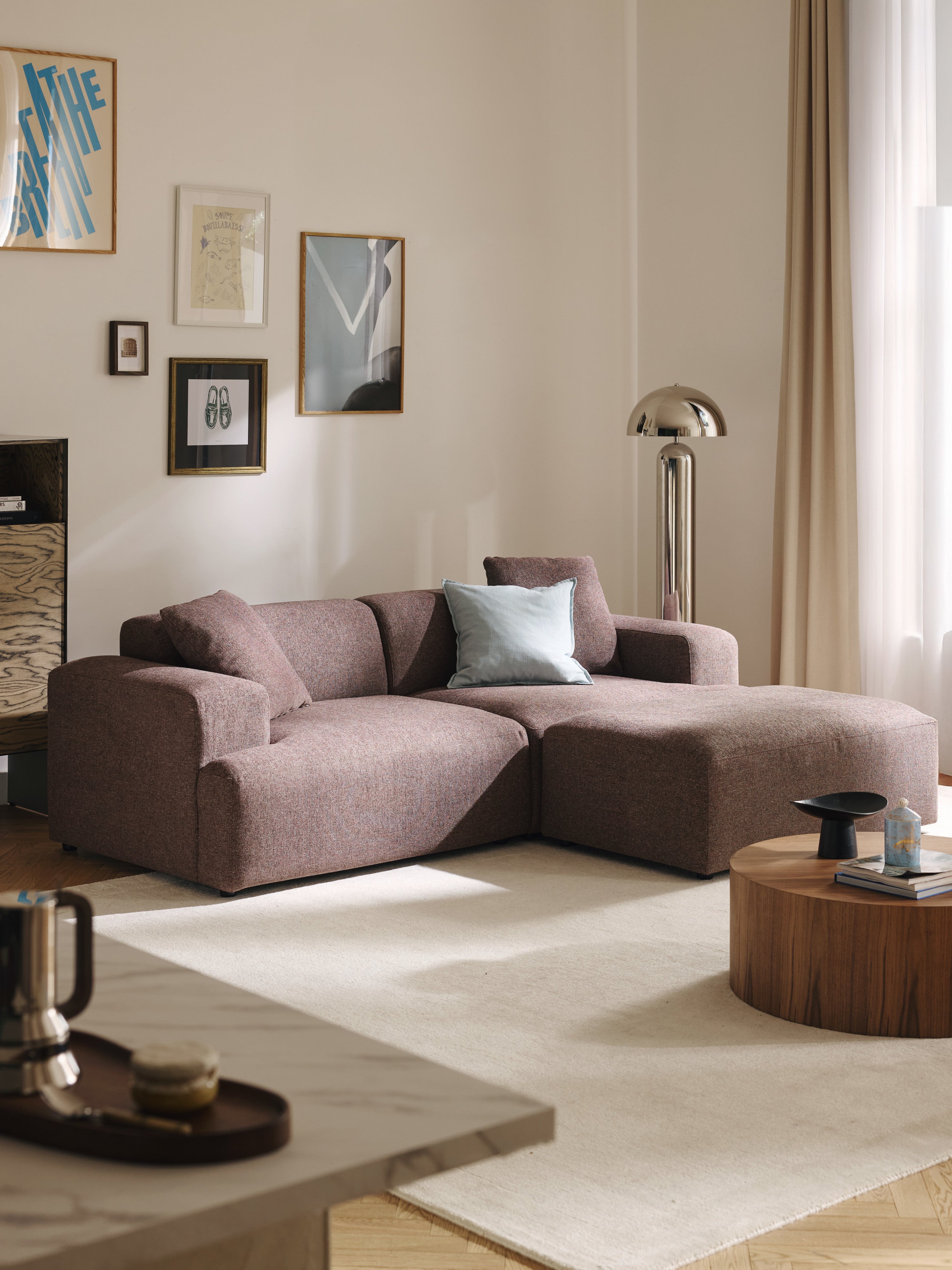 Melva XL Ottoman, W 116 x D 72 cm
