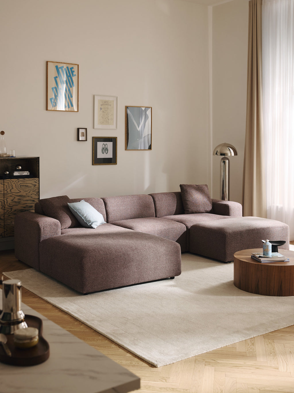 Melva XL Ottoman, W 116 x D 72 cm