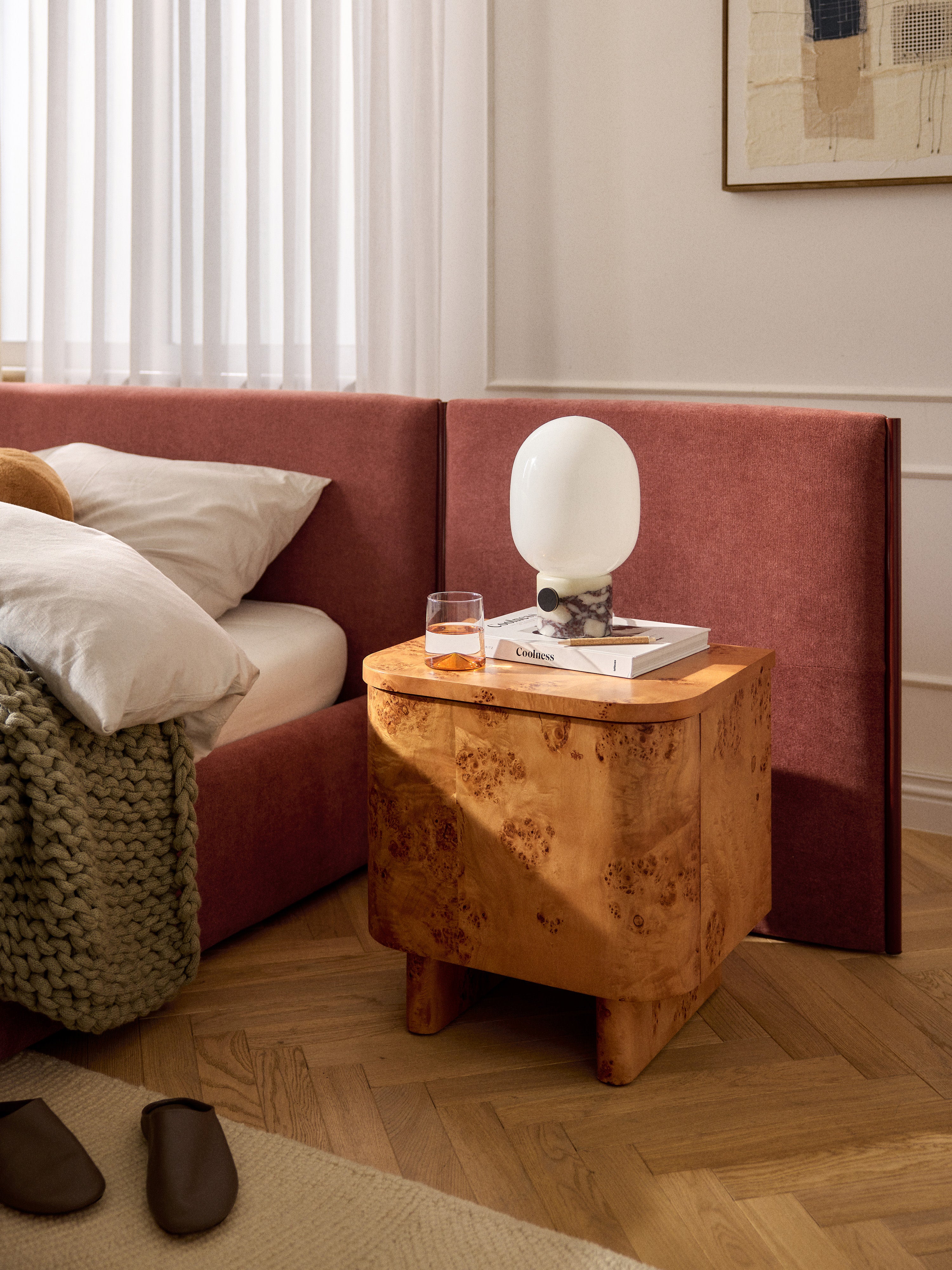Tobia Wooden Bedside Table