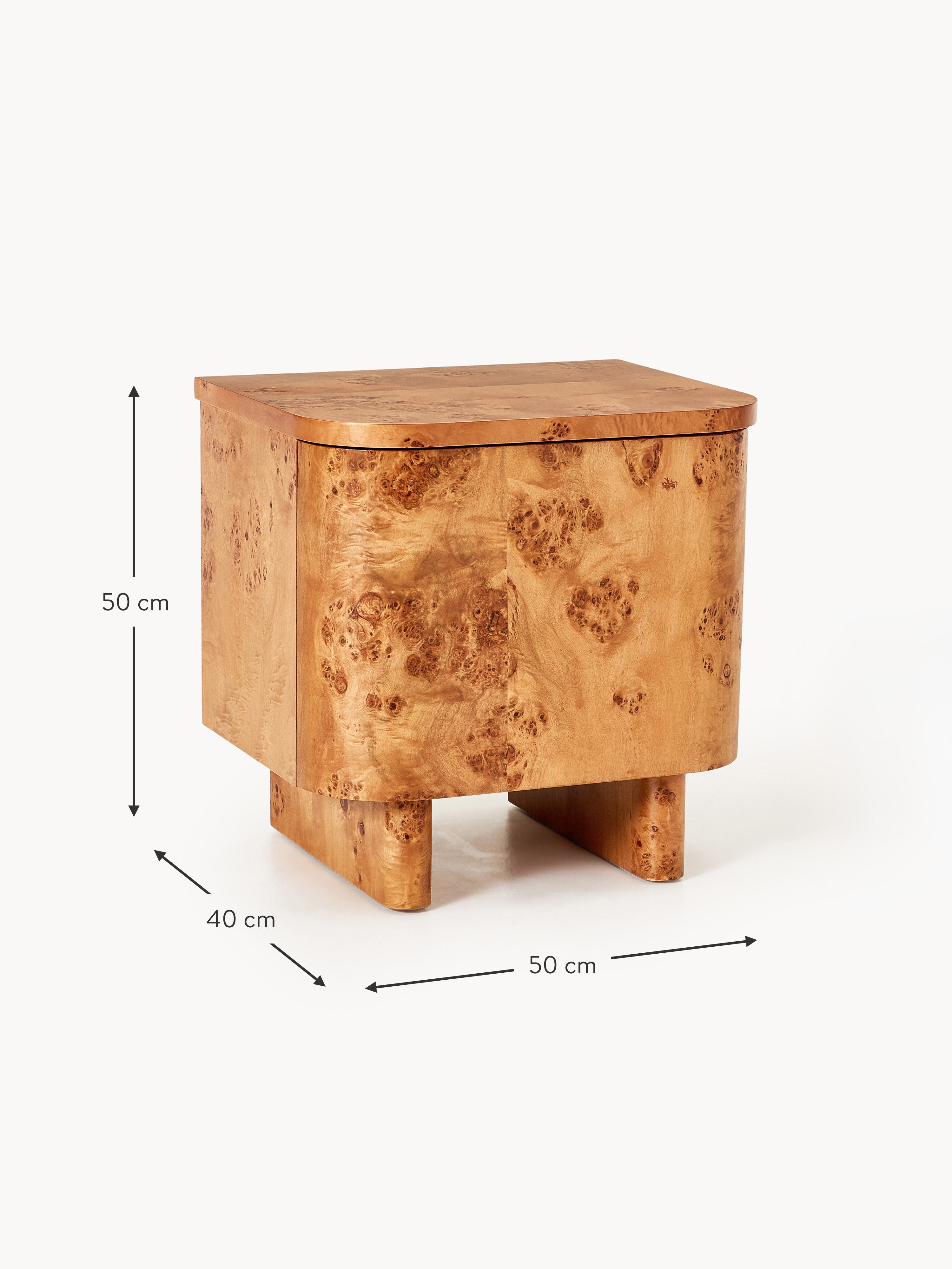 Tobia Wooden Bedside Table
