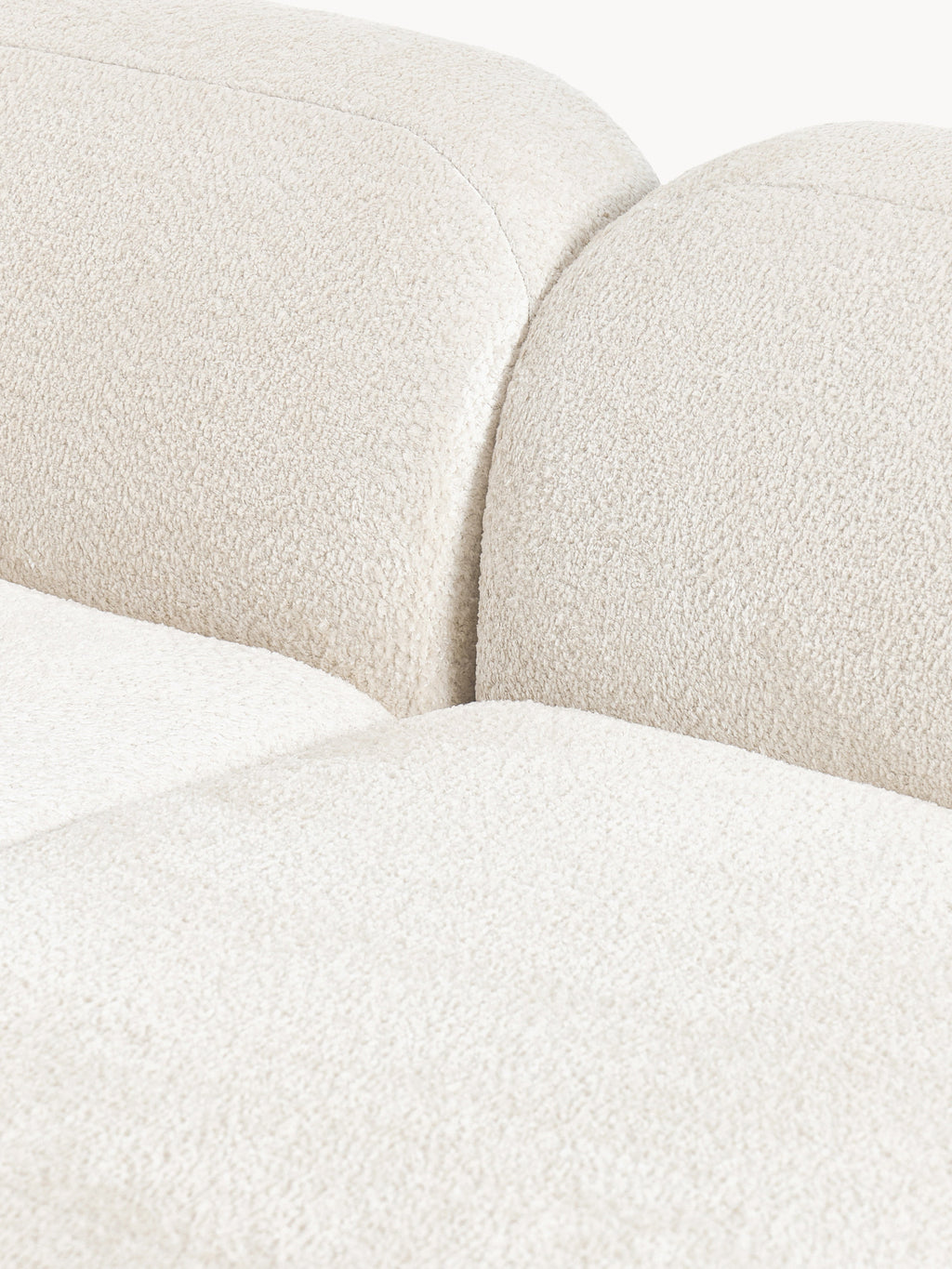 Wolke Modular Teddy Bouclé Corner Sofa (4-seater) with Chaise End
