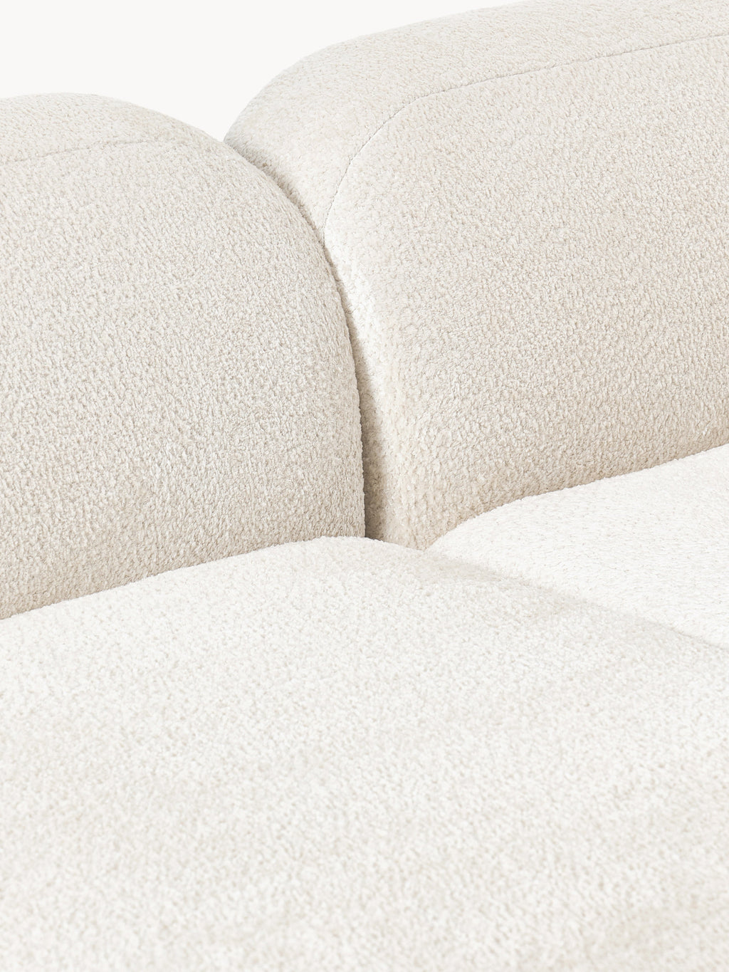 Wolke Modular Teddy Bouclé Corner Sofa (4-seater) with Chaise End