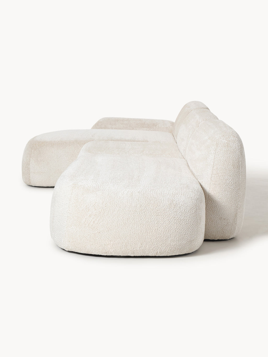 Wolke Modular Teddy Bouclé Corner Sofa (4-seater) with Chaise End