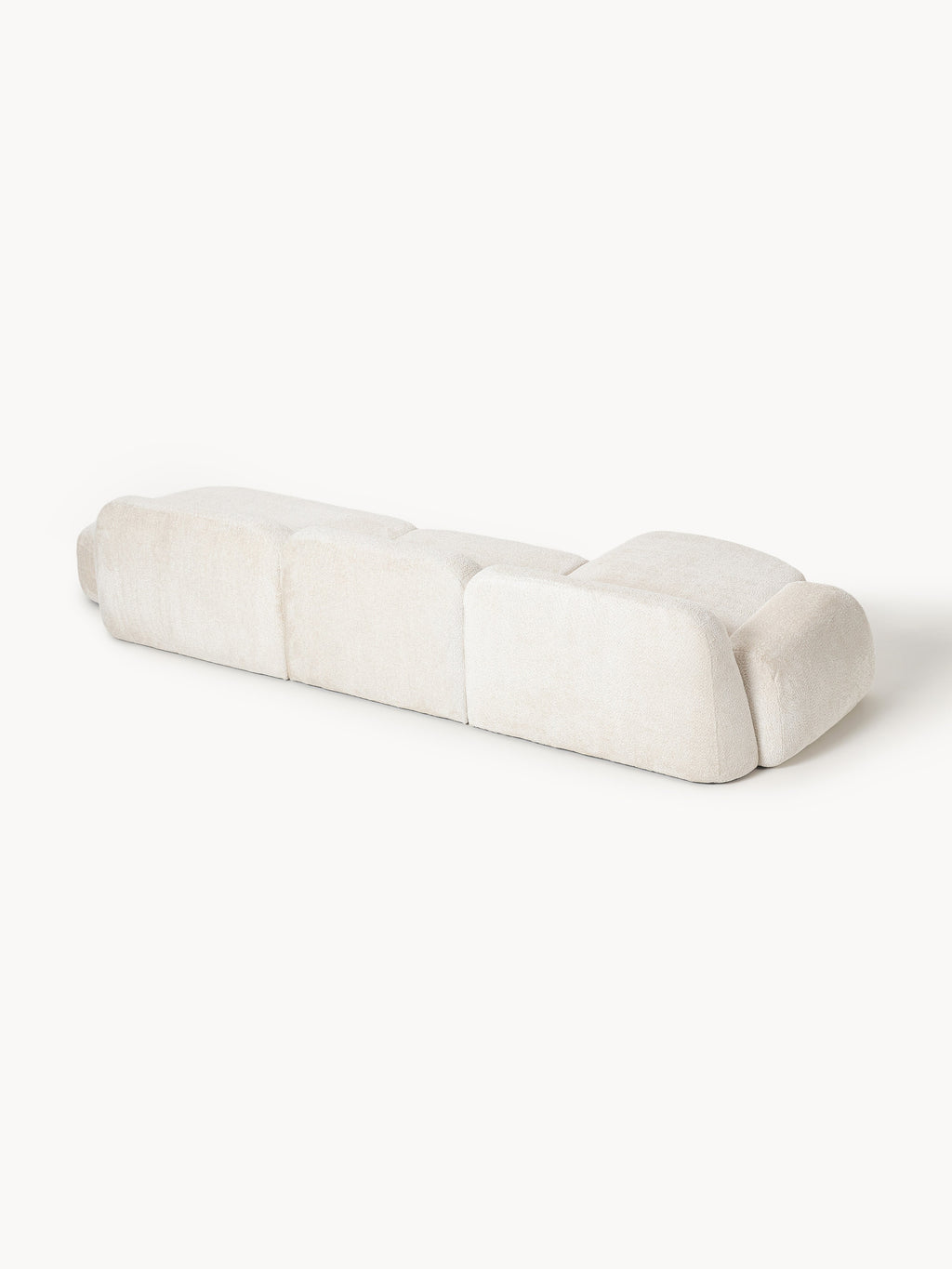 Wolke Modular Teddy Bouclé Corner Sofa (4-seater) with Chaise End