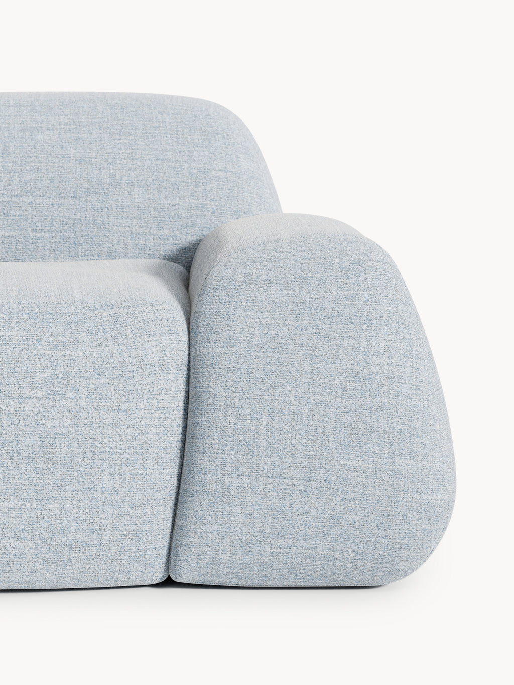 Wolke Bouclé Sofa (2-seater) with Chaise End