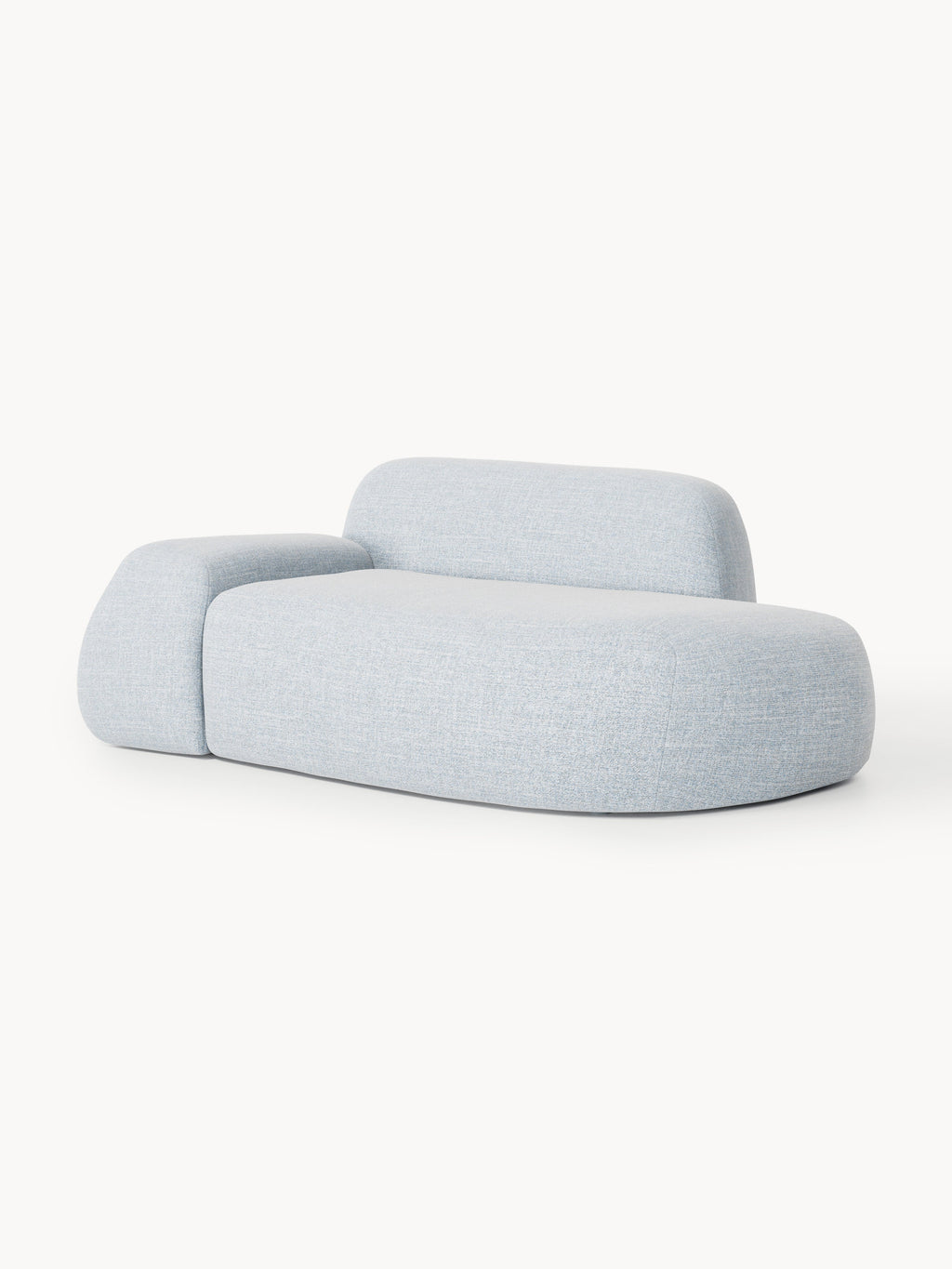Wolke Bouclé Sofa (2-seater) with Chaise End