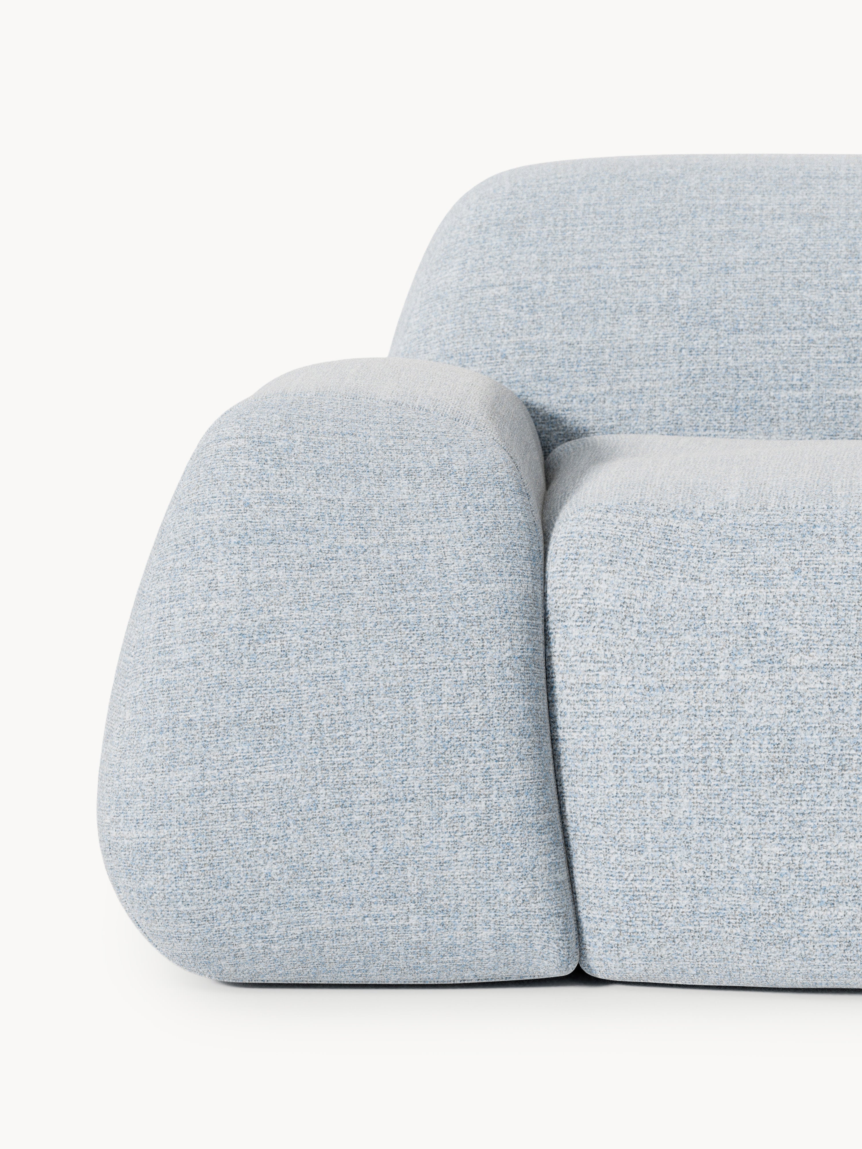 Wolke Bouclé Sofa (2-seater) with Chaise End