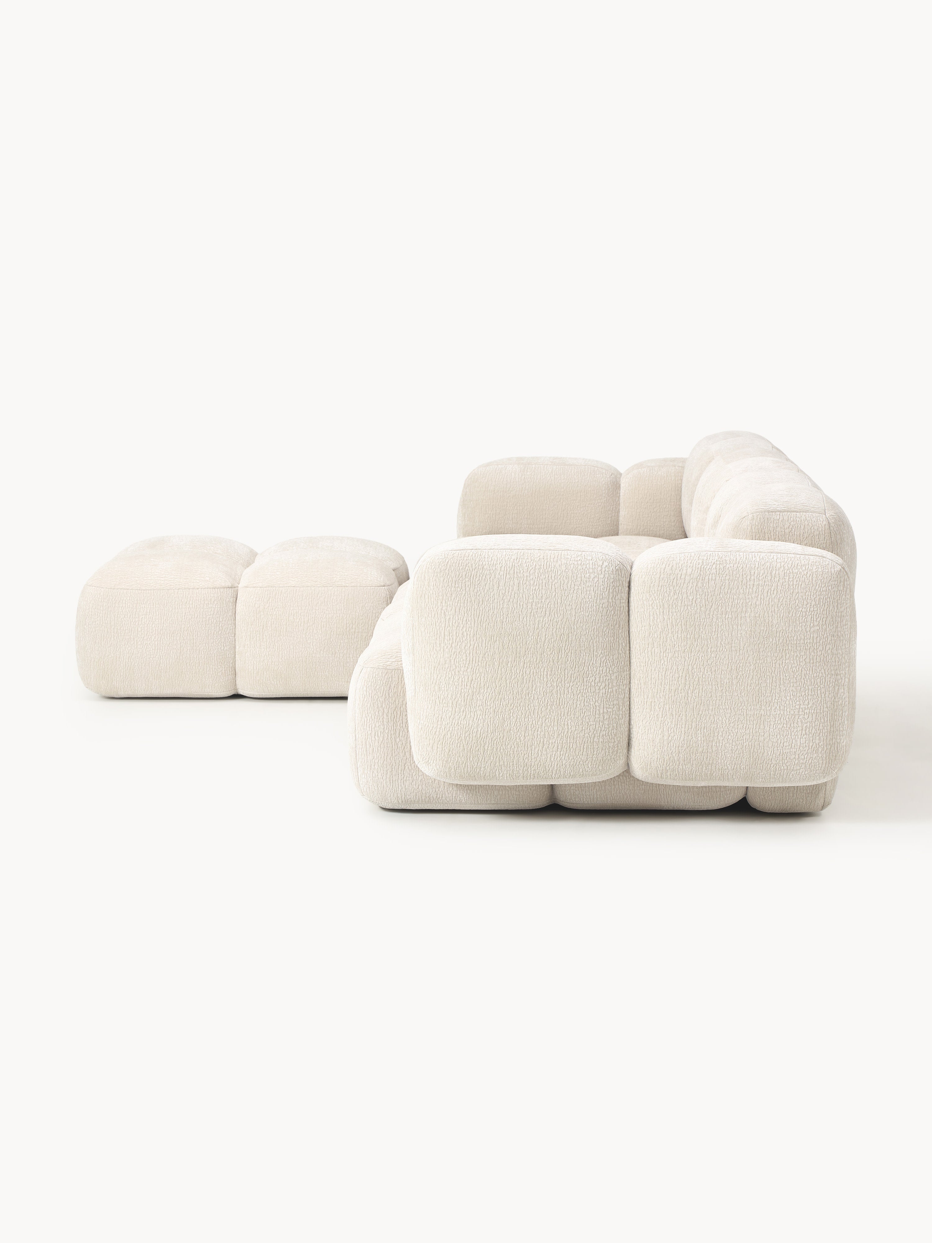 Tayla Modular Sofa (4-seater) with Ottoman (left/right)