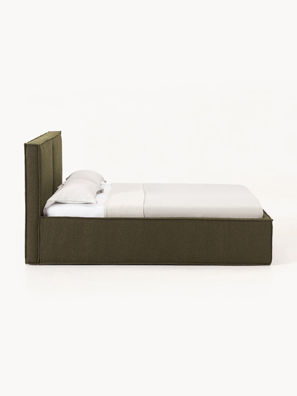 Dream Upholstered Bouclé Bed with Storage