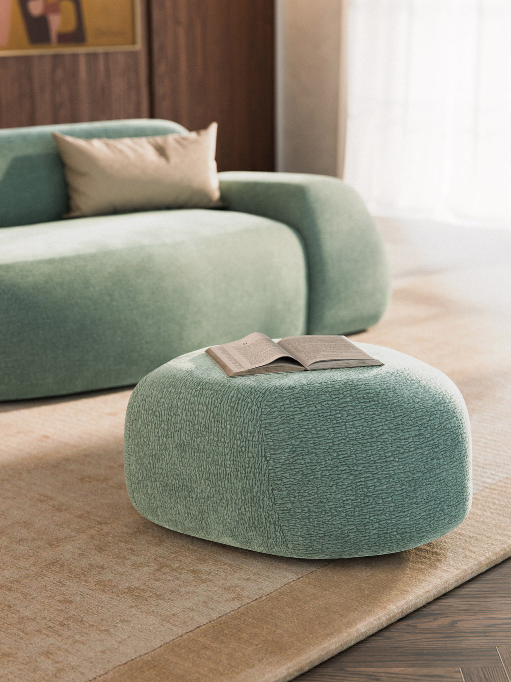 Wolke Oval Ottoman