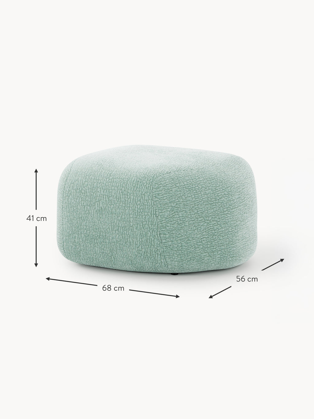 Wolke Oval Ottoman