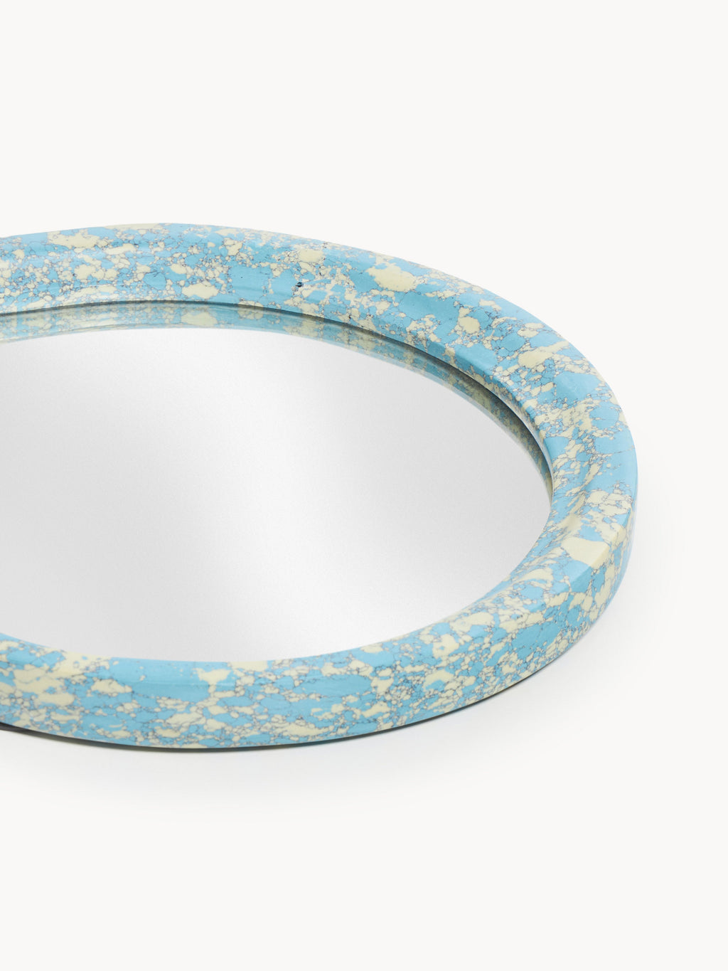 Elara Wall Mirror with Engineered Marble Frame