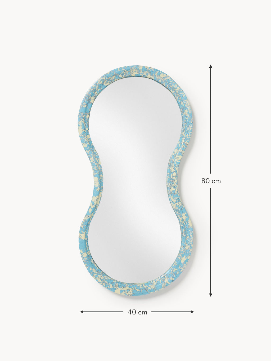 Elara Wall Mirror with Engineered Marble Frame