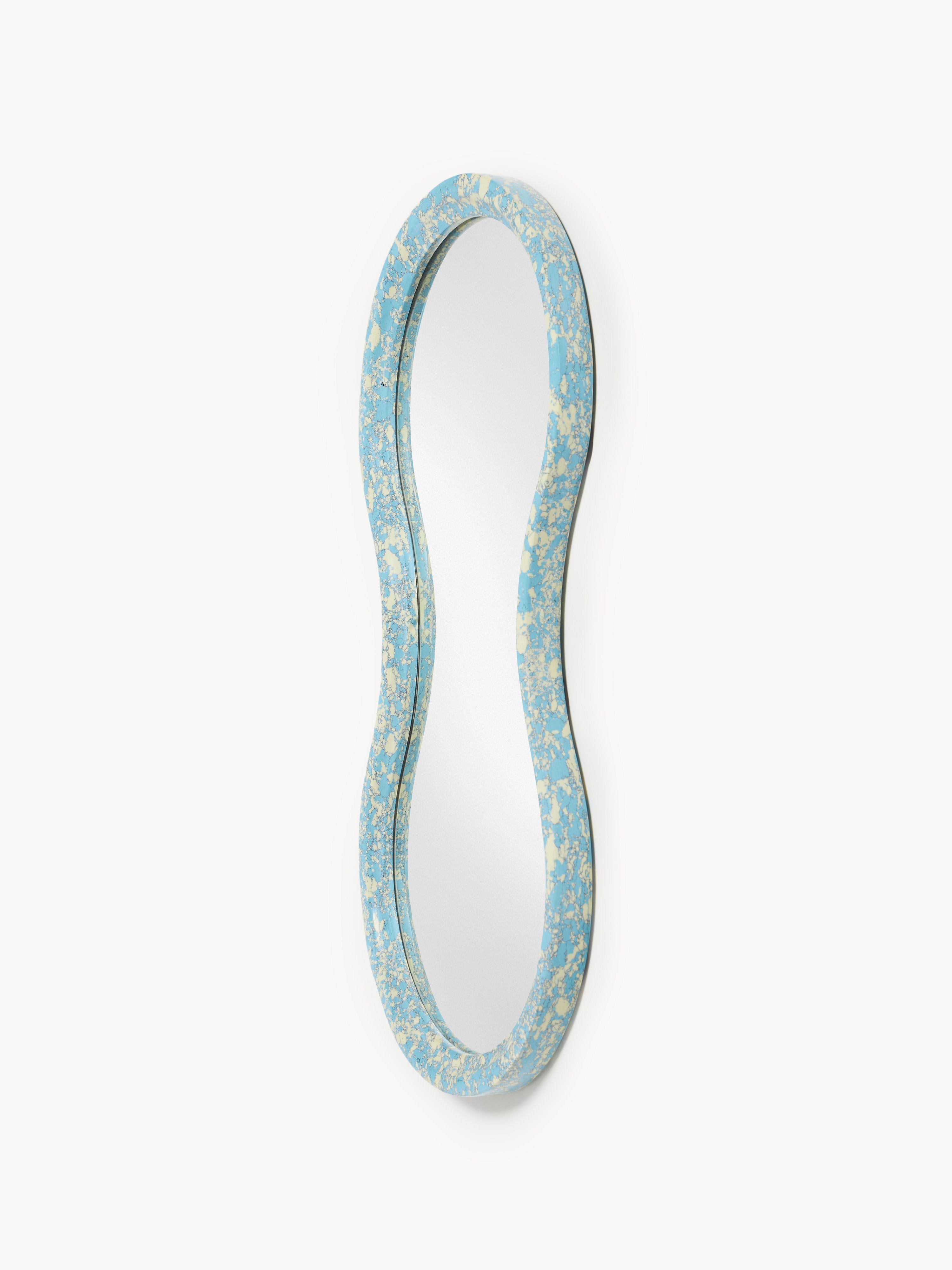 Elara Wall Mirror with Engineered Marble Frame