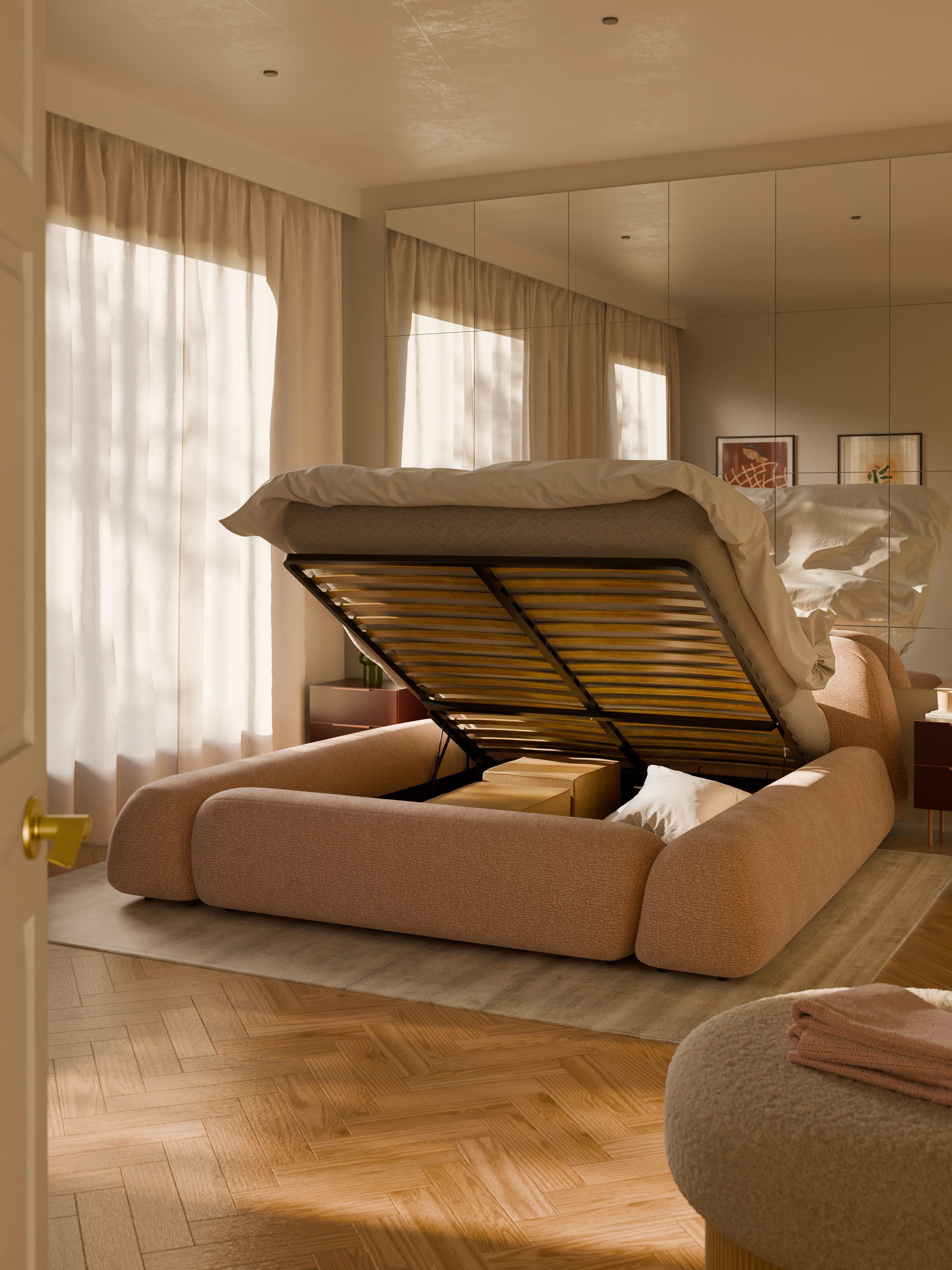 Wolke Upholstered Bed with Storage