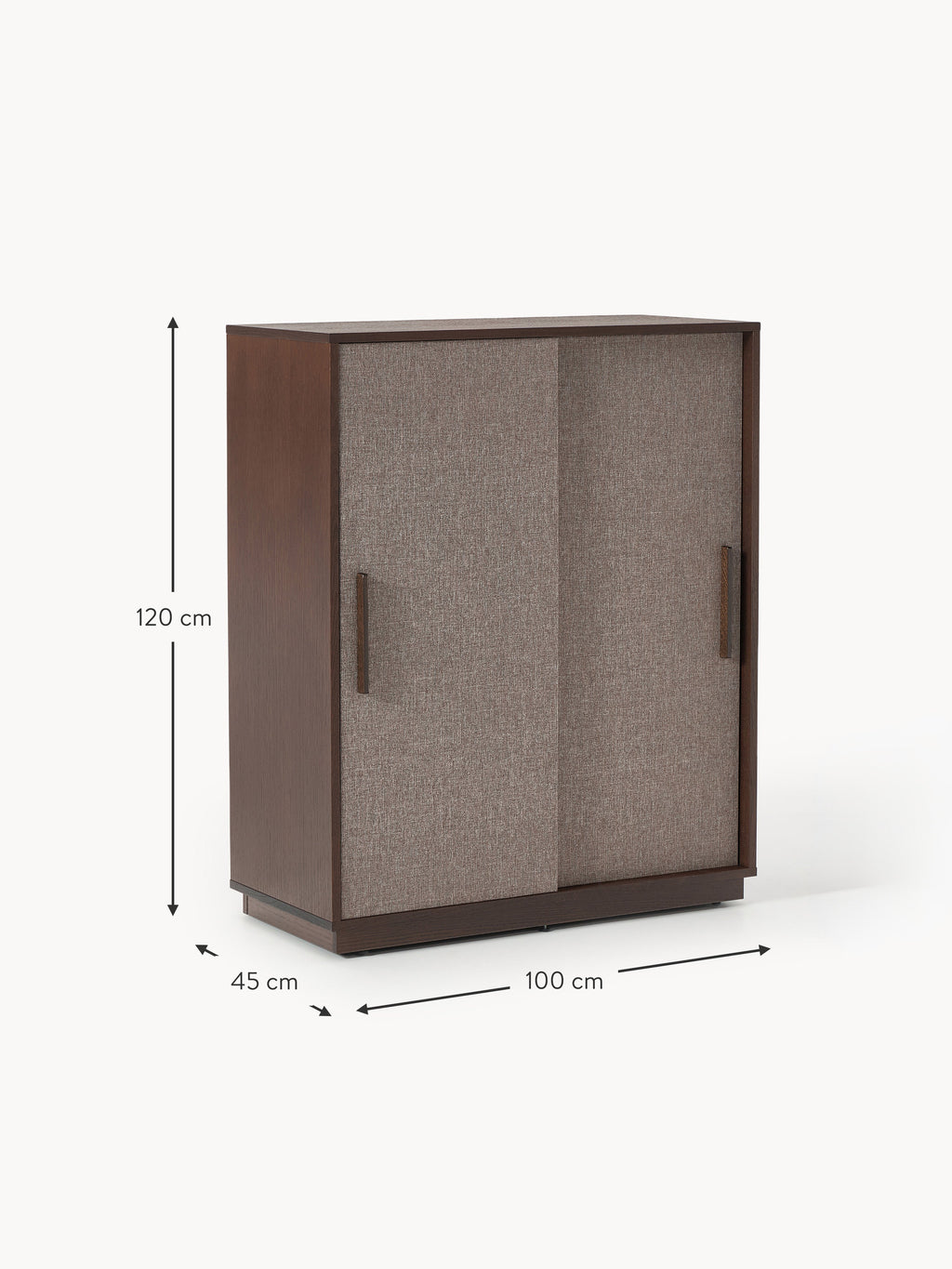 Wisp Wooden Highboard with Upholstered Front