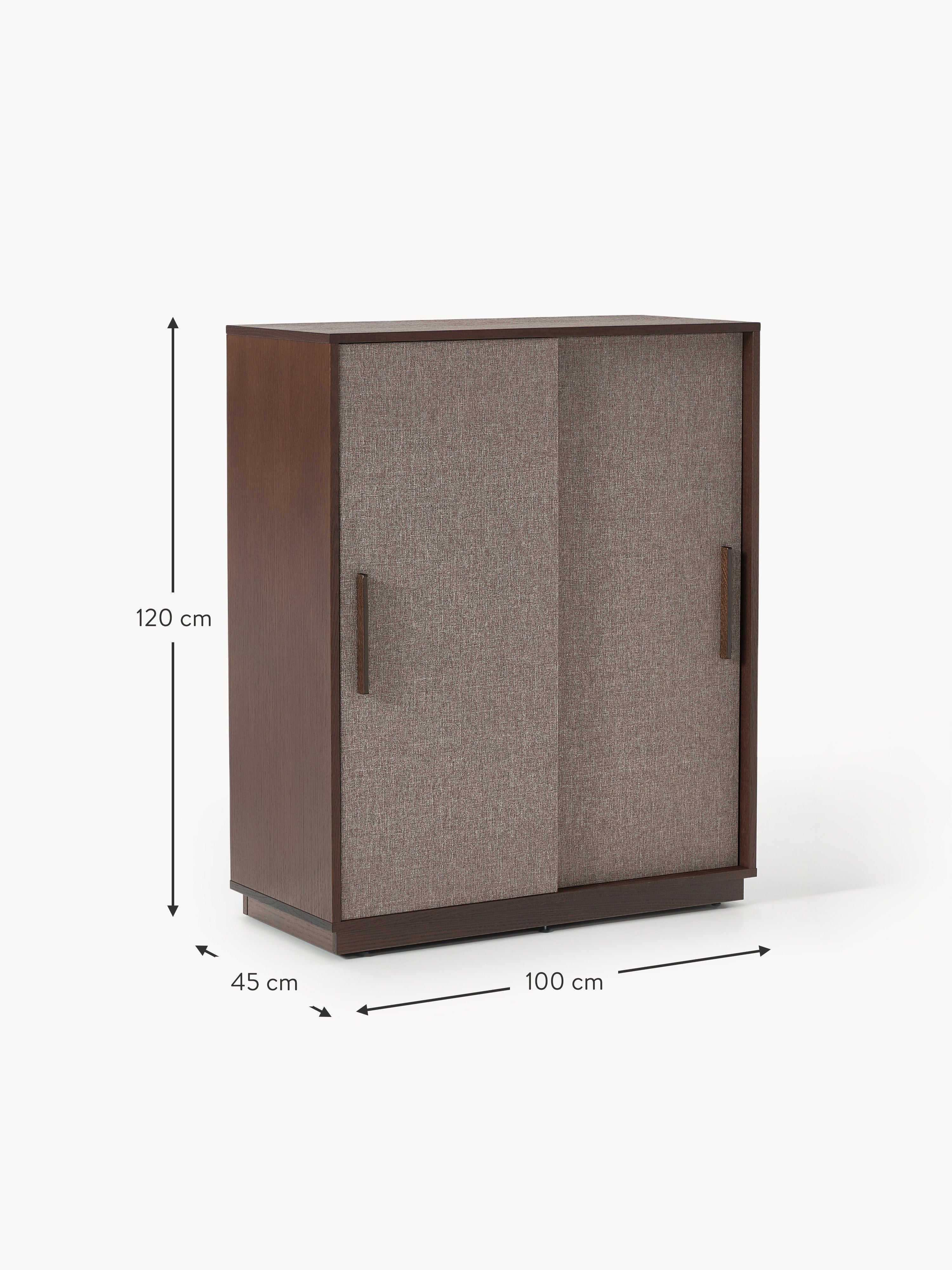 Wisp Wooden Highboard with Upholstered Front