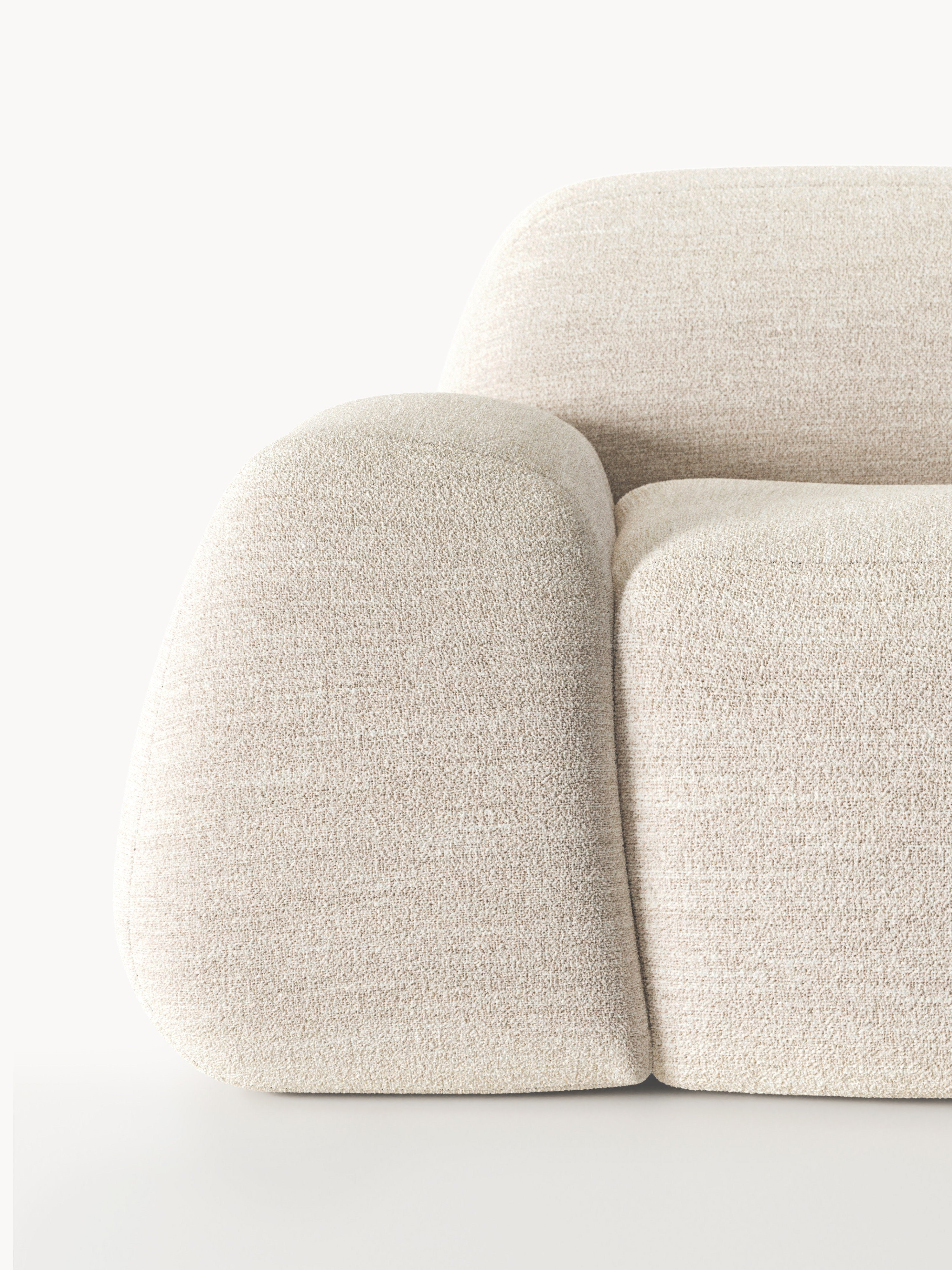 Wolke Modular Bouclé Corner Sofa (4-seater) with Chaise End